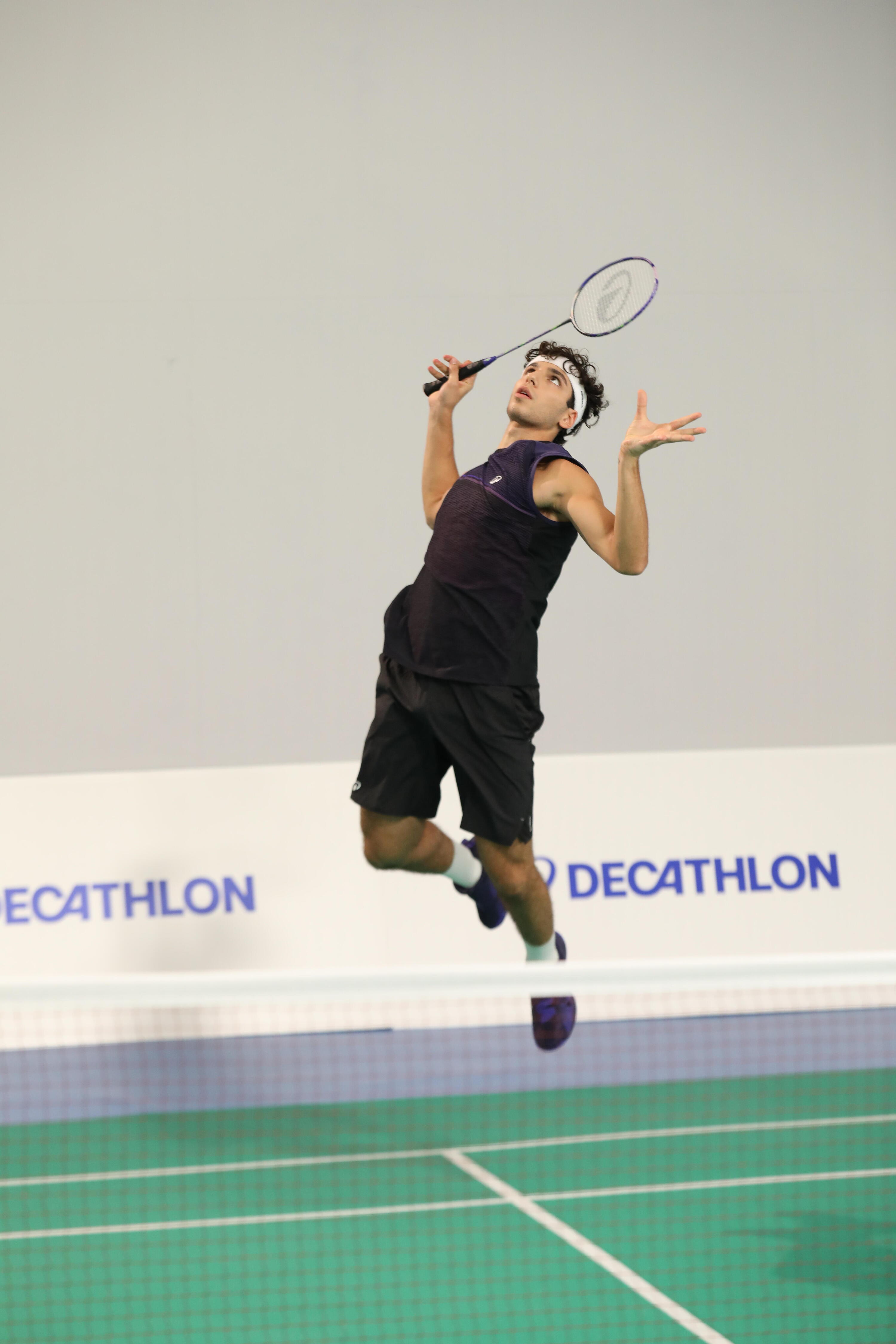 RAQUETA BÁDMINTON ADULTO BR PERFORM 590 PÚRPURA 9/12