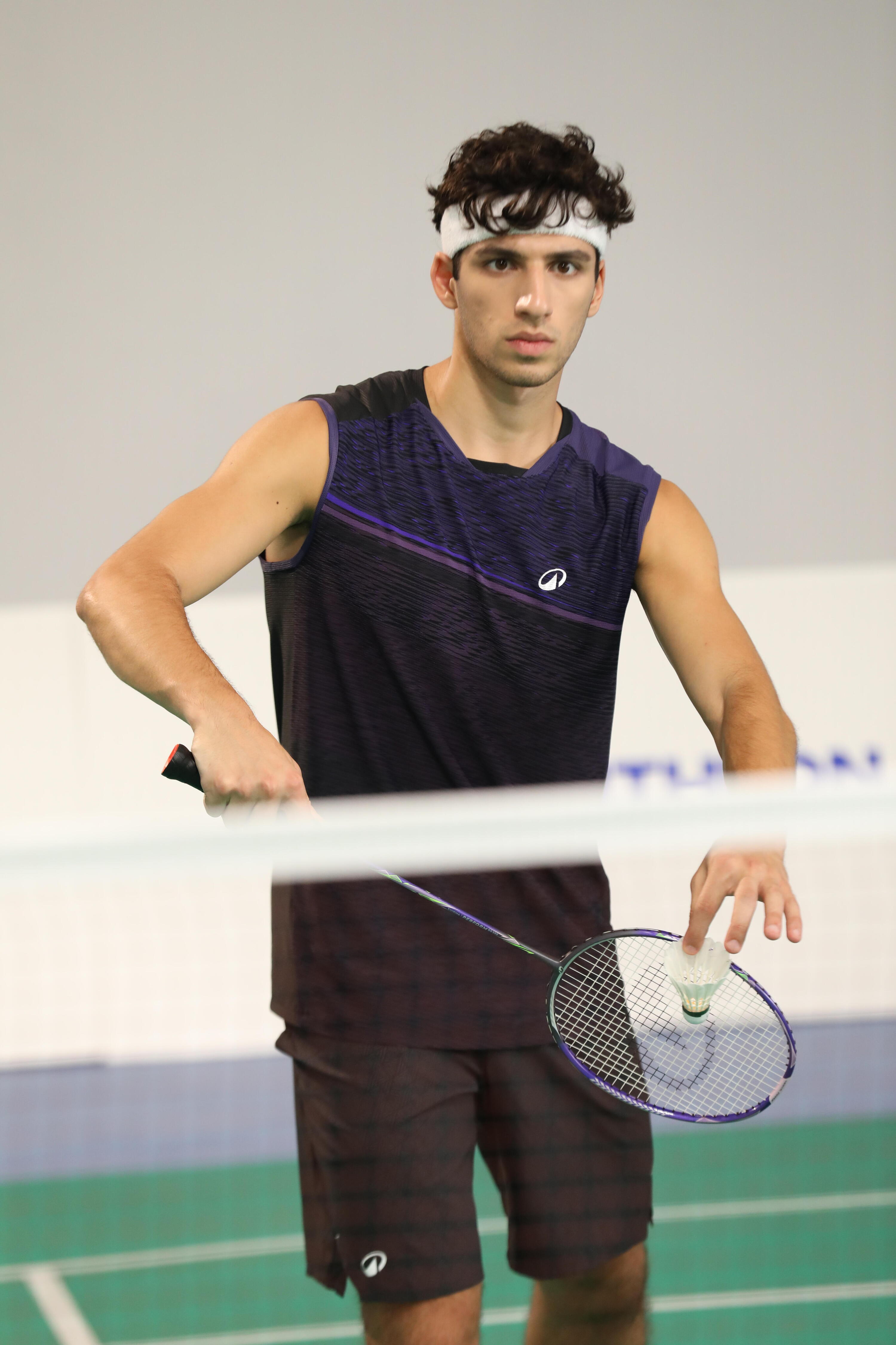 RAQUETA BÁDMINTON ADULTO BR PERFORM 590 PÚRPURA 7/12