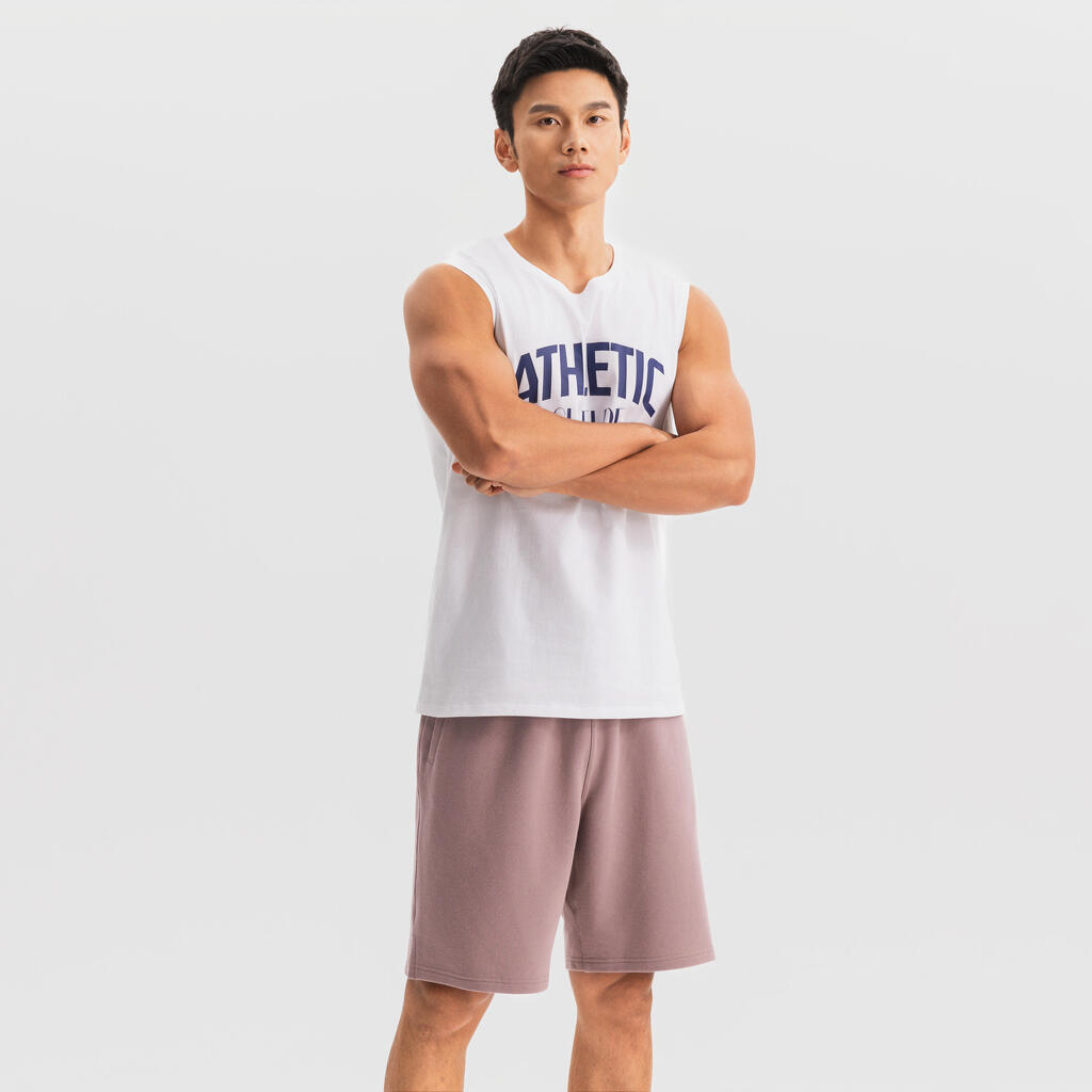 MEN COTTON TRAINING TANK COSMETO 500--blanc ultra