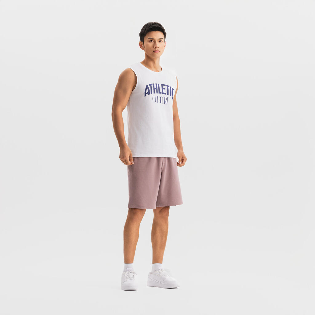 MEN COTTON TRAINING TANK COSMETO 500--blanc ultra