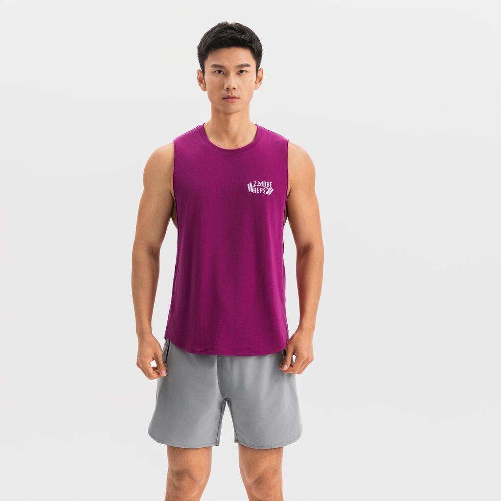 Débardeur Renforcement Musculaire pour Homme 500 - Magenta Violet