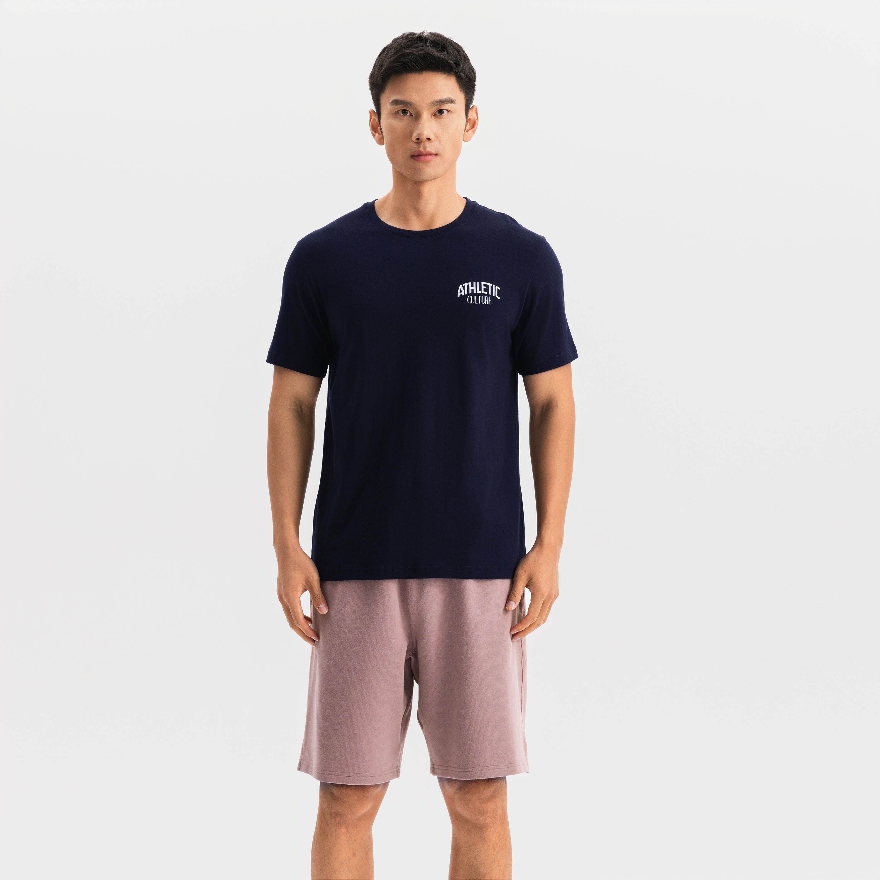 Men's Cotton Training T-Shirt Cosmeto - Blue/Black