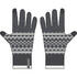 Kids’ mesh gloves  4-14 years, HIKE100 - Grey and White