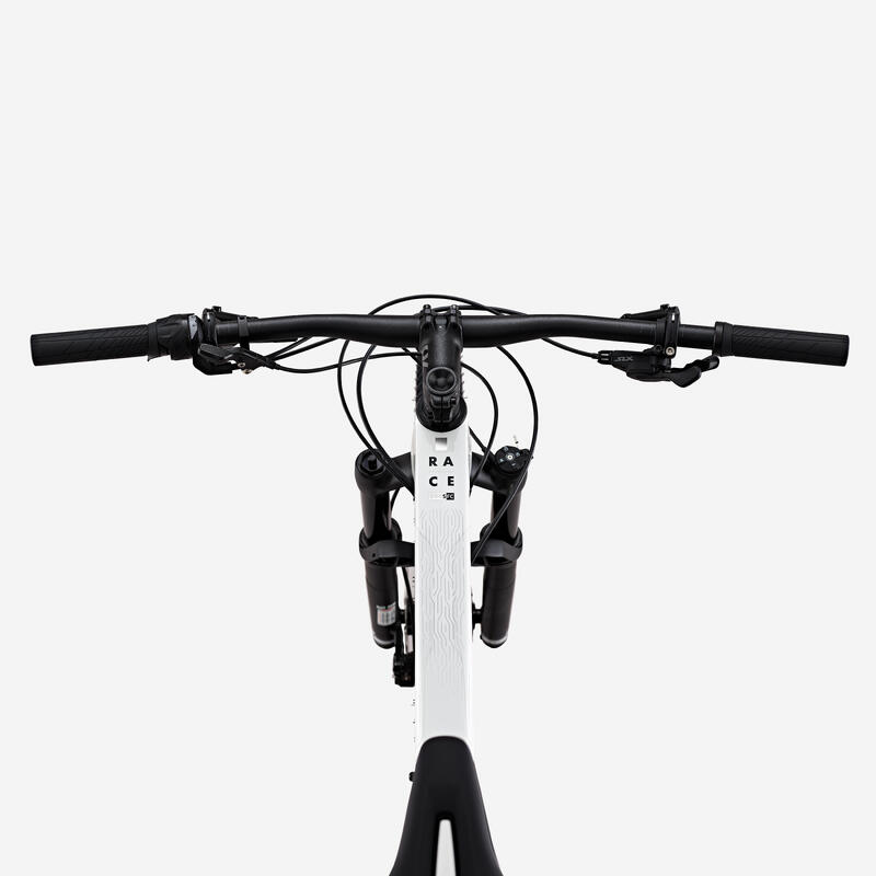 Vélo VTT tout suspendu XC cadre carbone RACE 900 S, Blanc