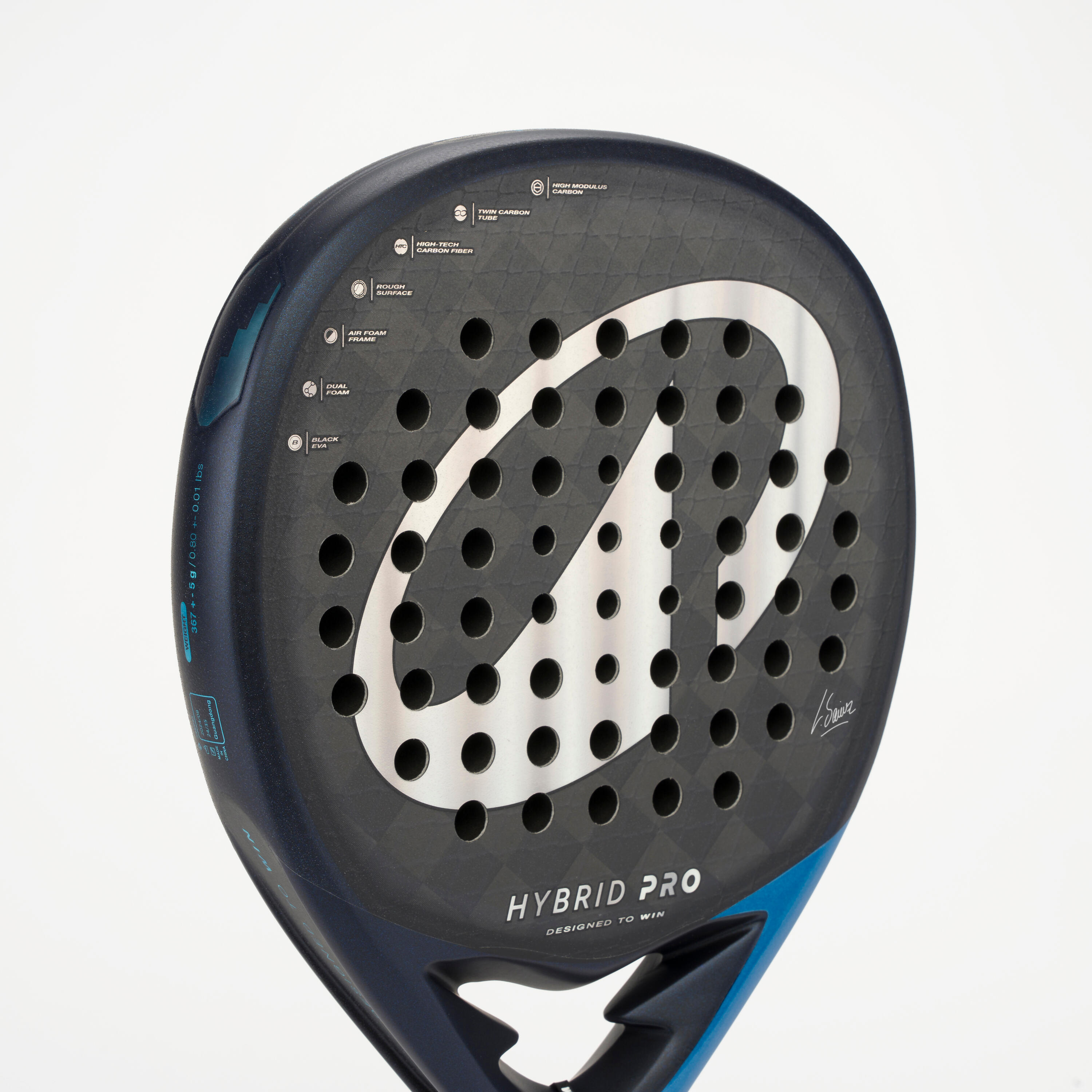 Pala de pádel adulto - Kuikma Hybrid Pro LUCIA SAINZ 9/27
