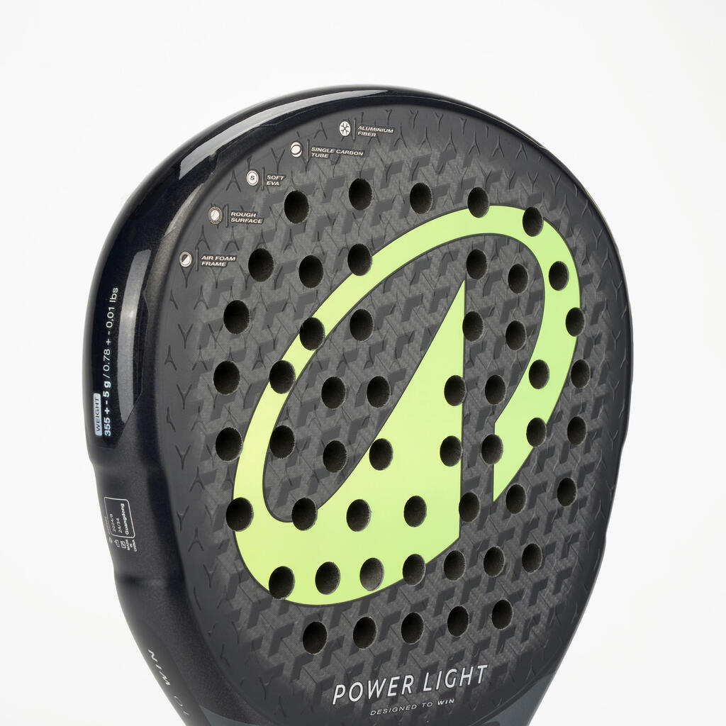 Crno-sivo-žuti reket za padel PR POWER LIGHT