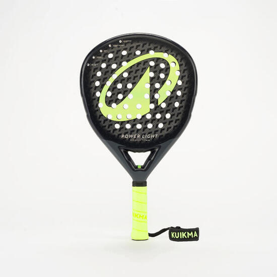 Raquette de padel - Kuikma PR Power Light Noir Gris Jaune