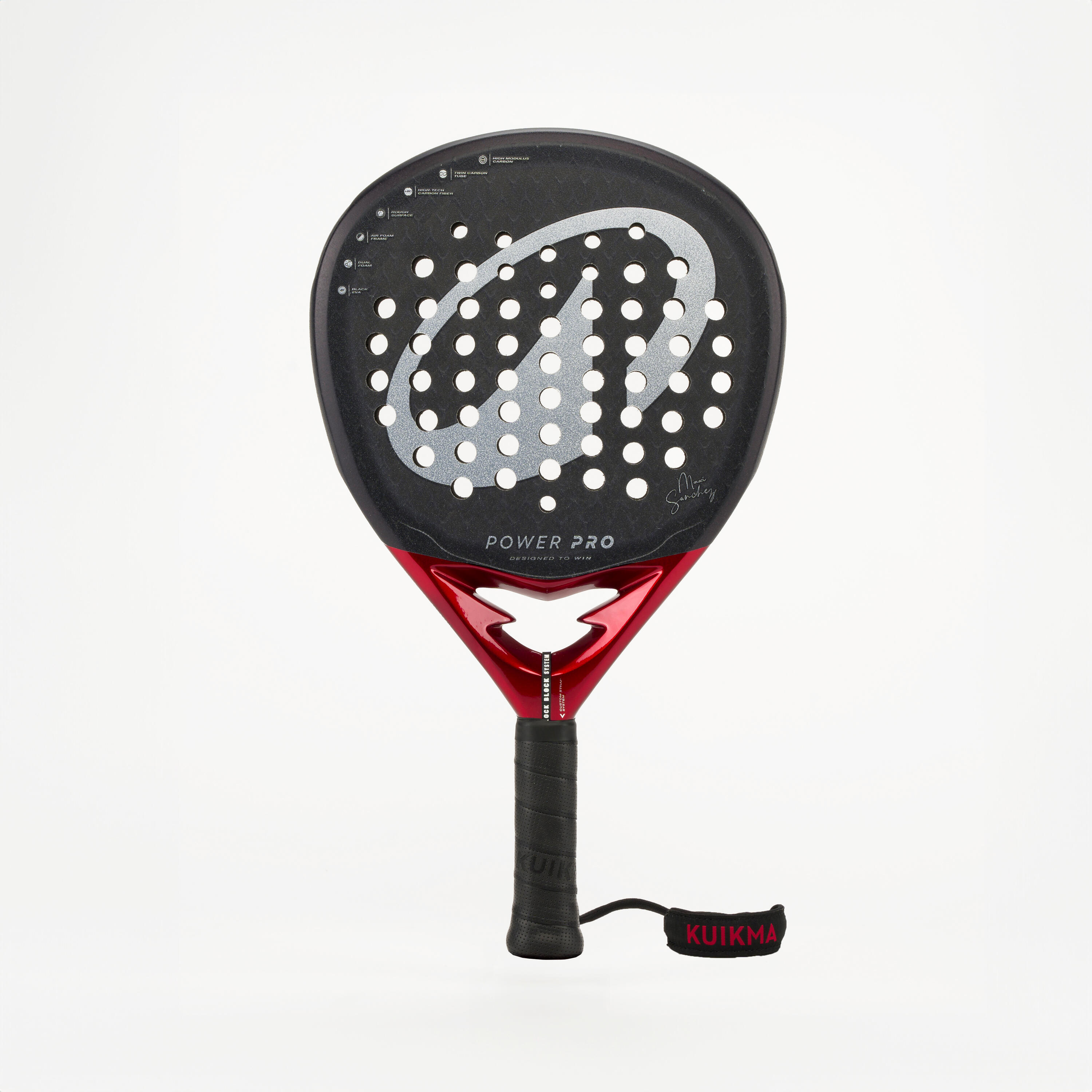 Raquete de padel adulto - kuikma power pro com custom strap system