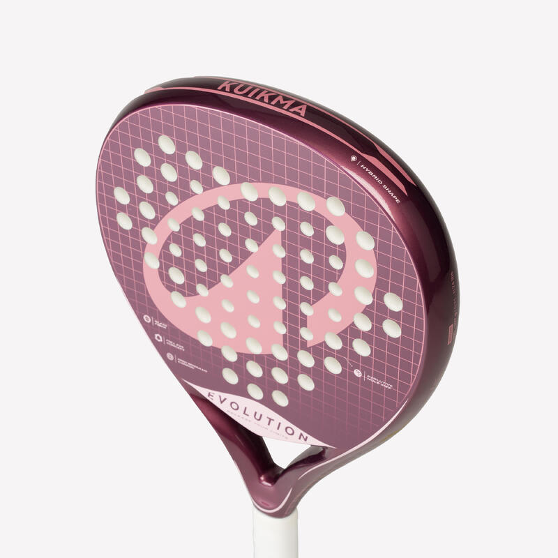 Raquette de padel Junior- Enfants 9 à 12 ans - Kuikma PR Evolution Violet rose