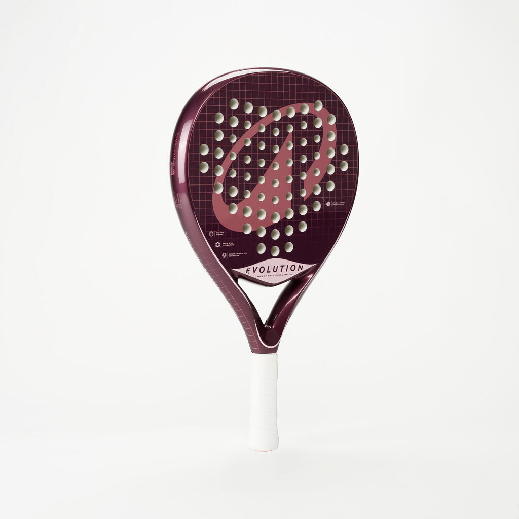 Ljubičasto-roze dečji reket za padel PR EVOLUTION (9–12 godina)