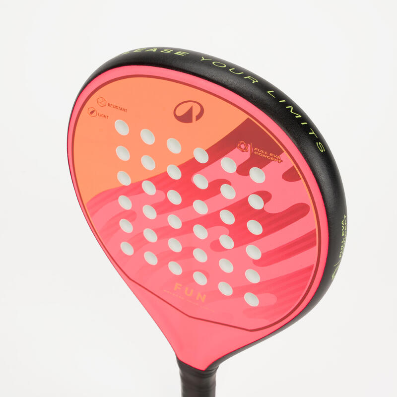 Padelracket voor kinderen 5 tot 8 jaar PR Fun roze oranje