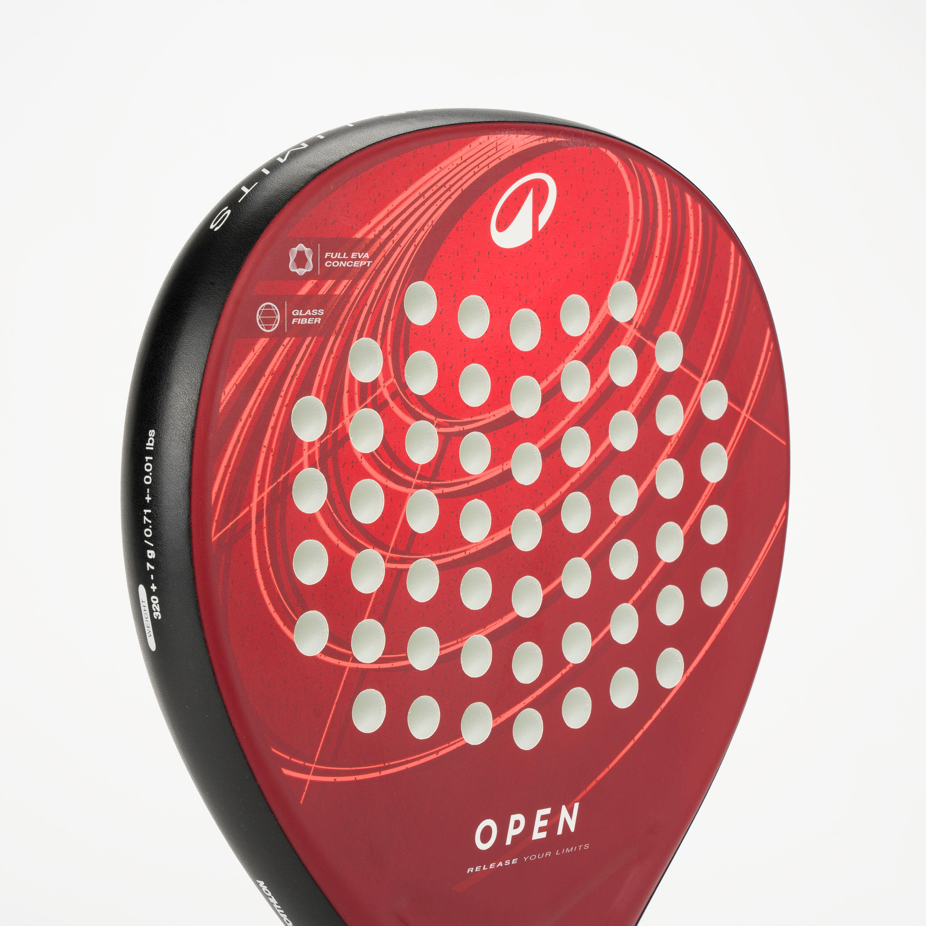 Padelracket voor volwassenen PR Open rood 4/8