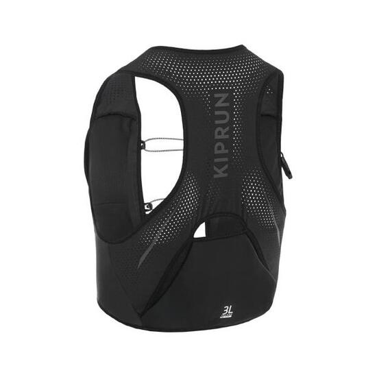 Chaleco hidratación running competición unisex - KIPRUN 900 RACE 3L NEGRO