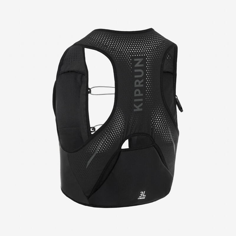 Vestă hidratare pentru alergare în competiții - KIPRUN 900 RACE 3L NEGRU Unisex