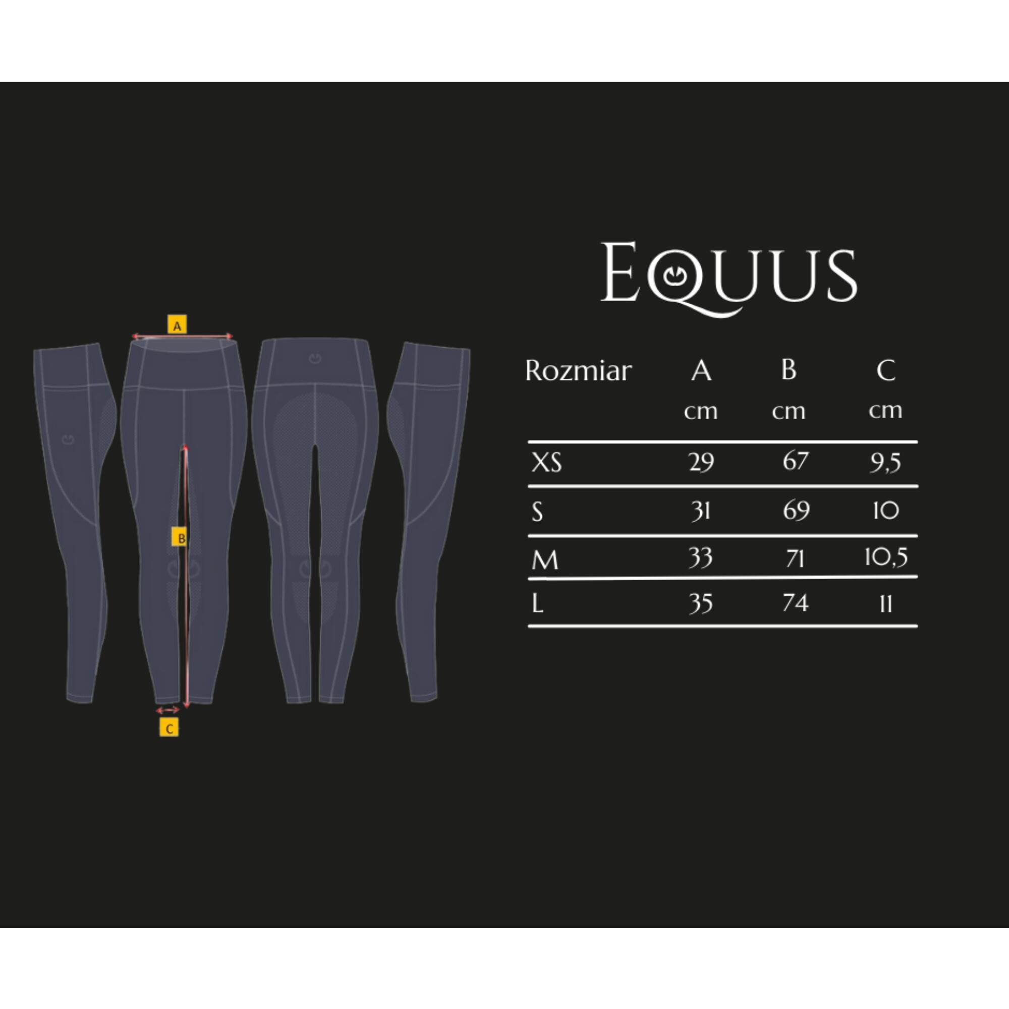 Legginsy jeździeckie zimowe, ocieplane Equus Brand 4/4