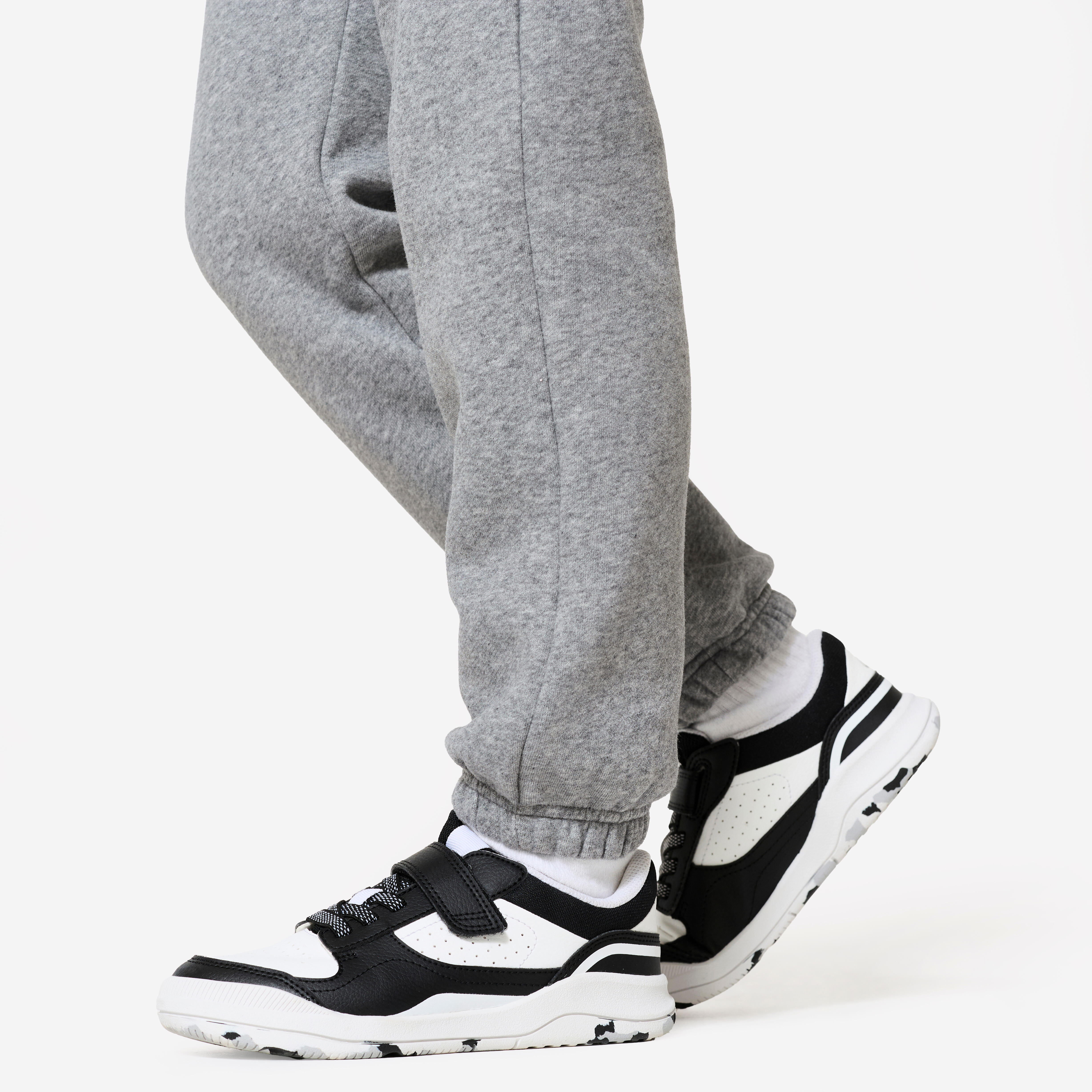 Kids' Unisex Multisports Warm Tracksuit Bottoms - Grey