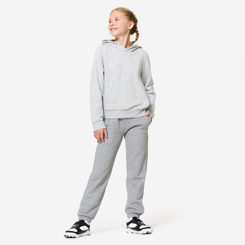 Pantalon de trening călduros multisport gri Copii 