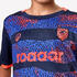 Kids' Short-Sleeved Football Shirt Viralto Roarrr Rhino Stripey - Blue/Purple