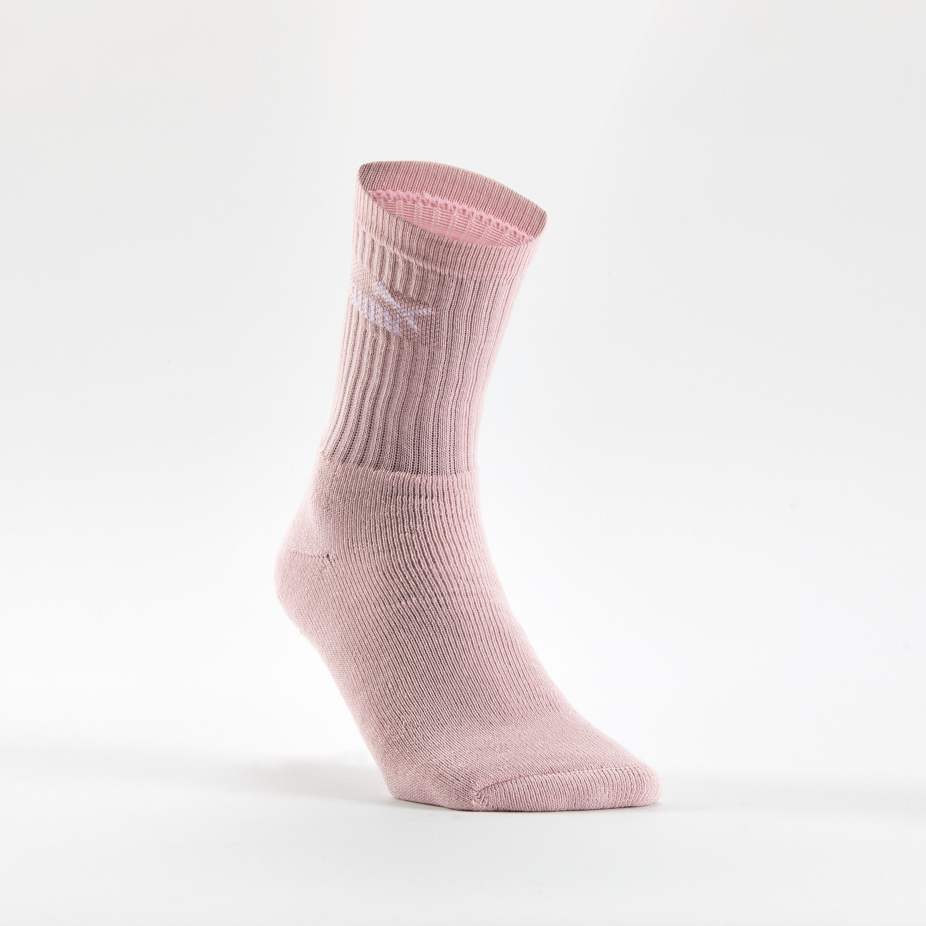 Chaussettes de sport Puma hautes x3 blanc rose gris 2/5