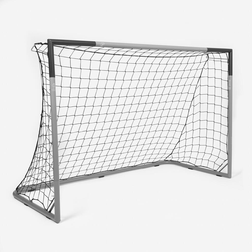 Fußball Tor Größe M - Classic 500 grau/blau