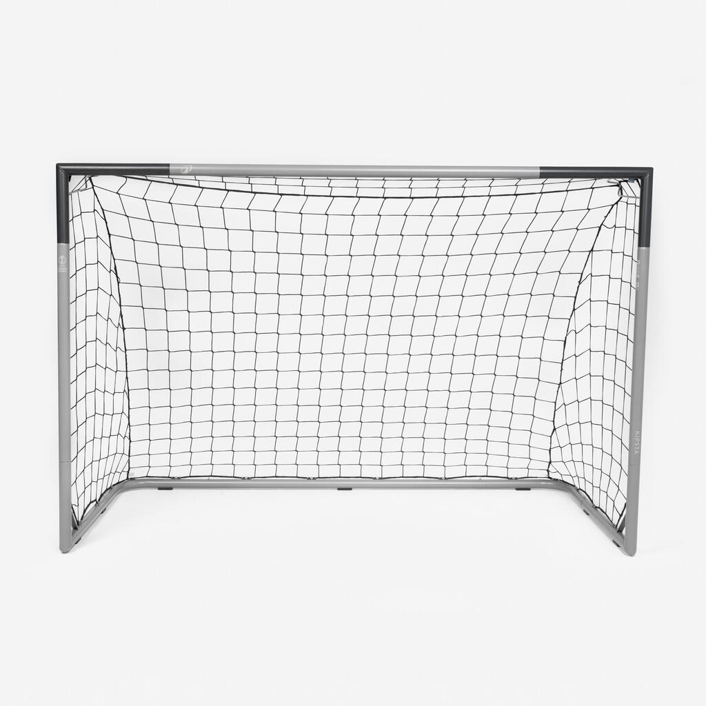 Fußball Tor Größe M - Classic 500 grau/blau