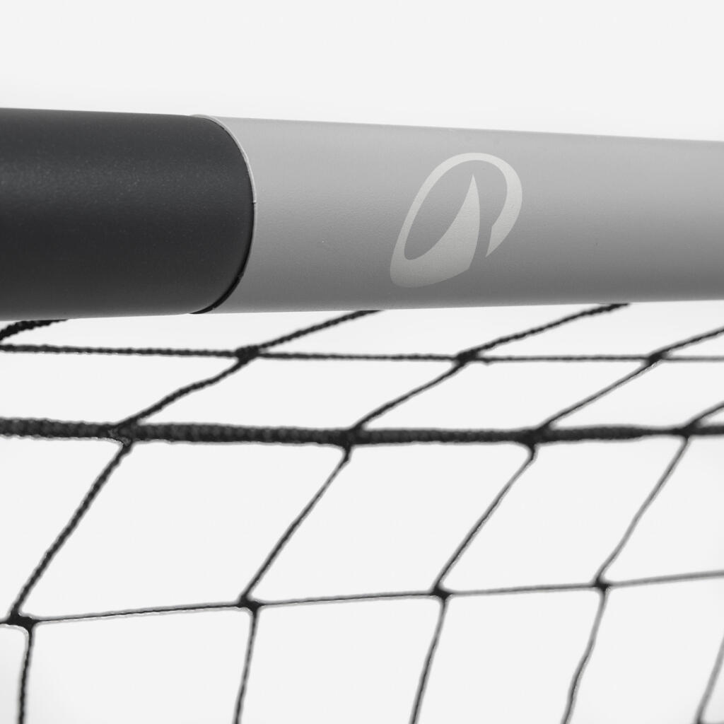 Fußball Tor Größe M - Classic 500 grau/blau
