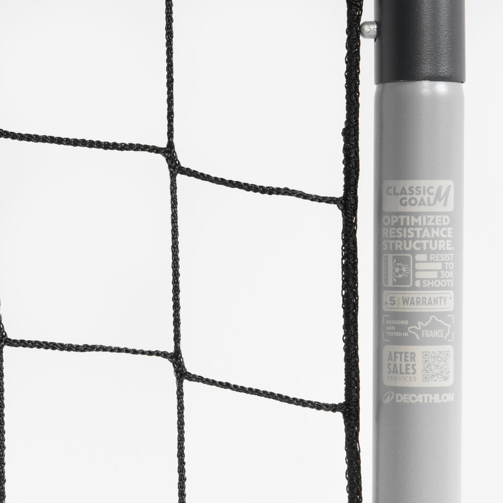 Fußball Tor Größe M - Classic 500 grau/blau
