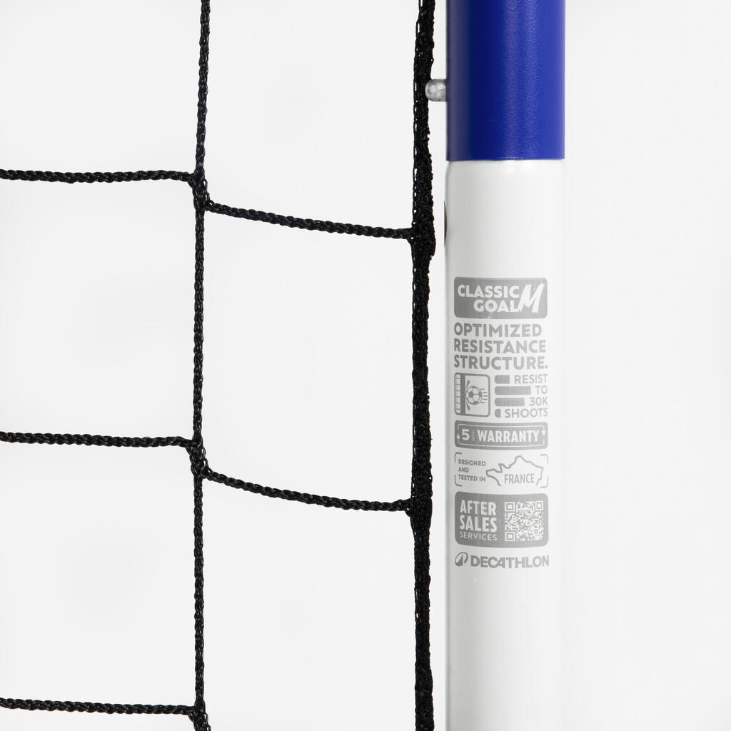 Medium Football Goal By Kipsta - 6x4ft - White/Blue