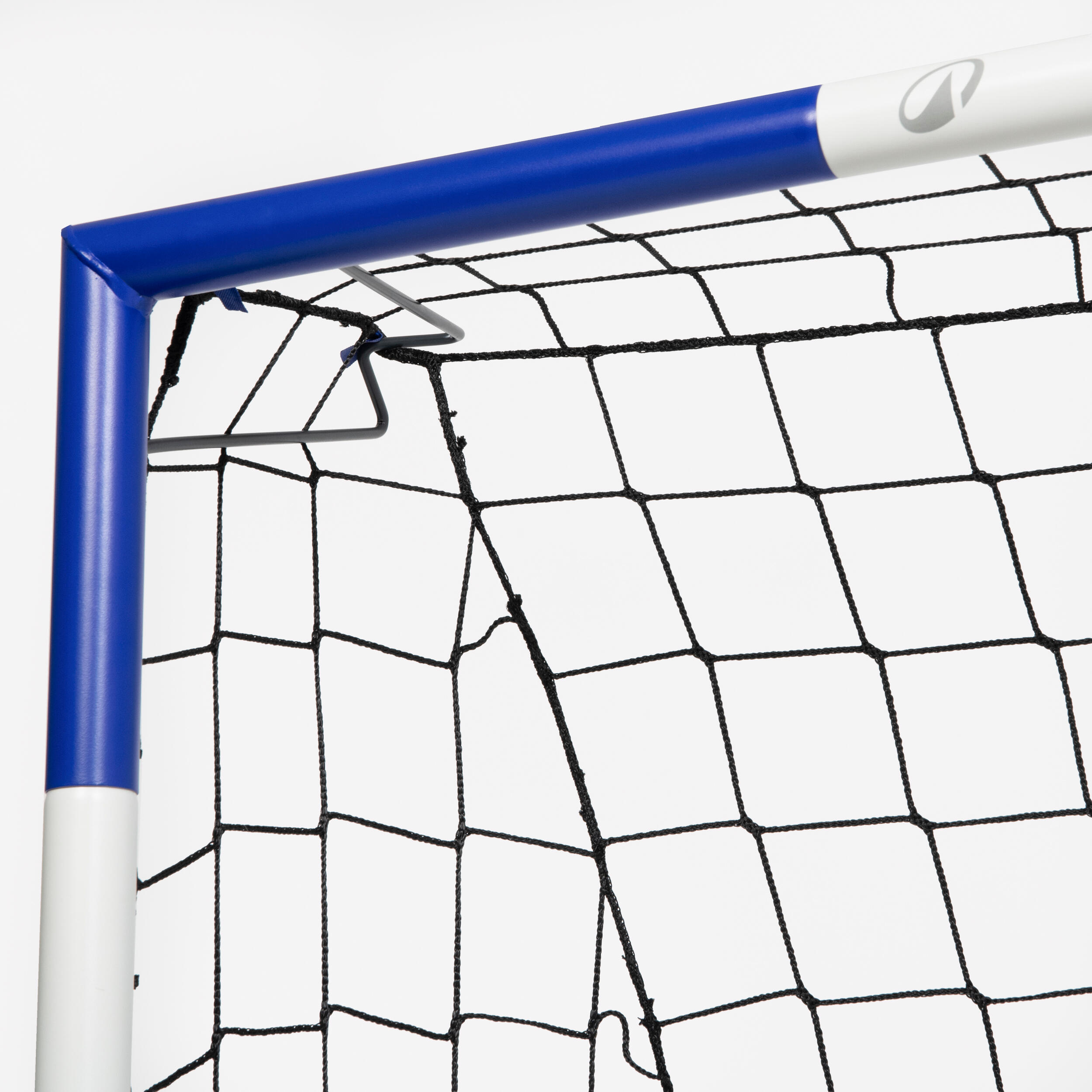 Voetbaldoeltje Classic Goal maat M (180x120cm) grijs/blauw 2/15