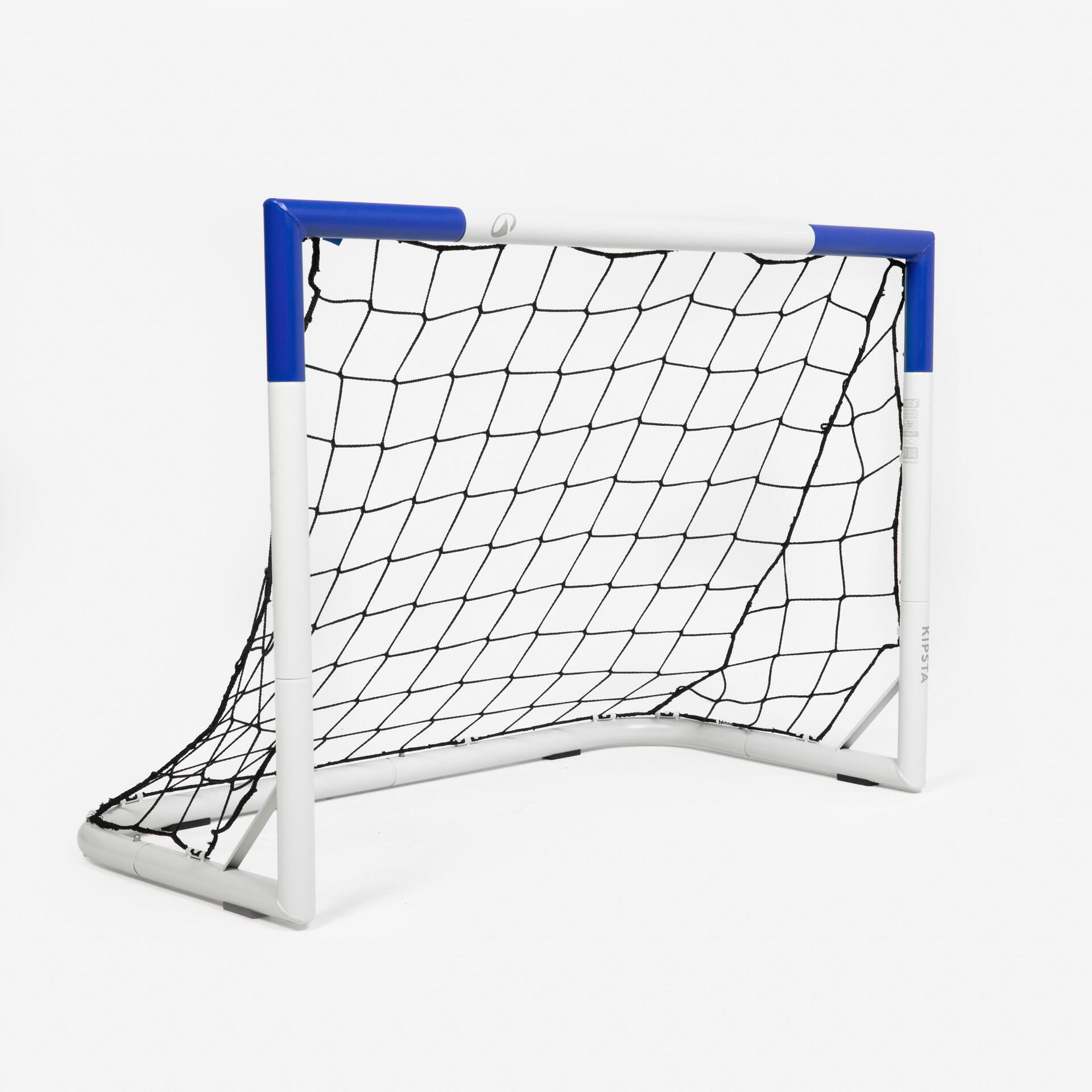 3x2ft Small Metal Football Goal White/Blue