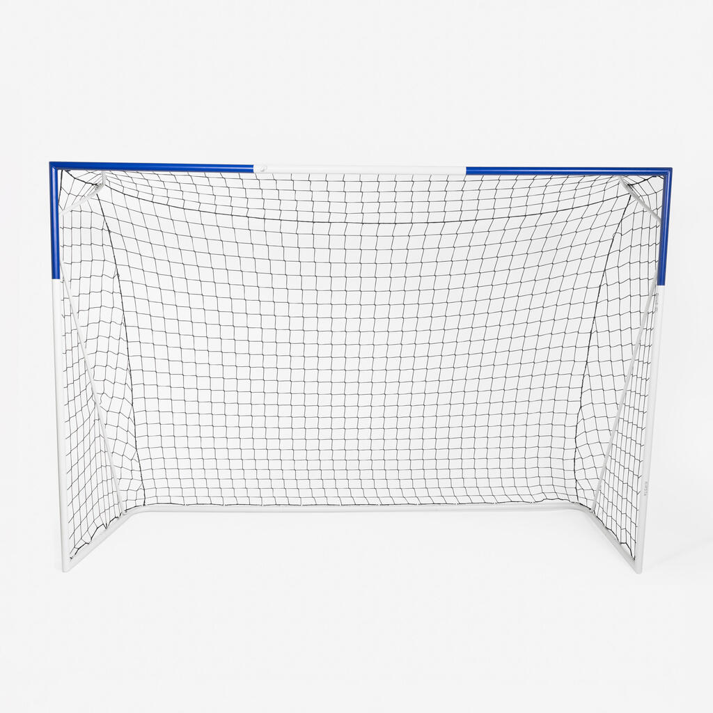 Large Football Goal By Kipsta - 9x6ft - White/Blue