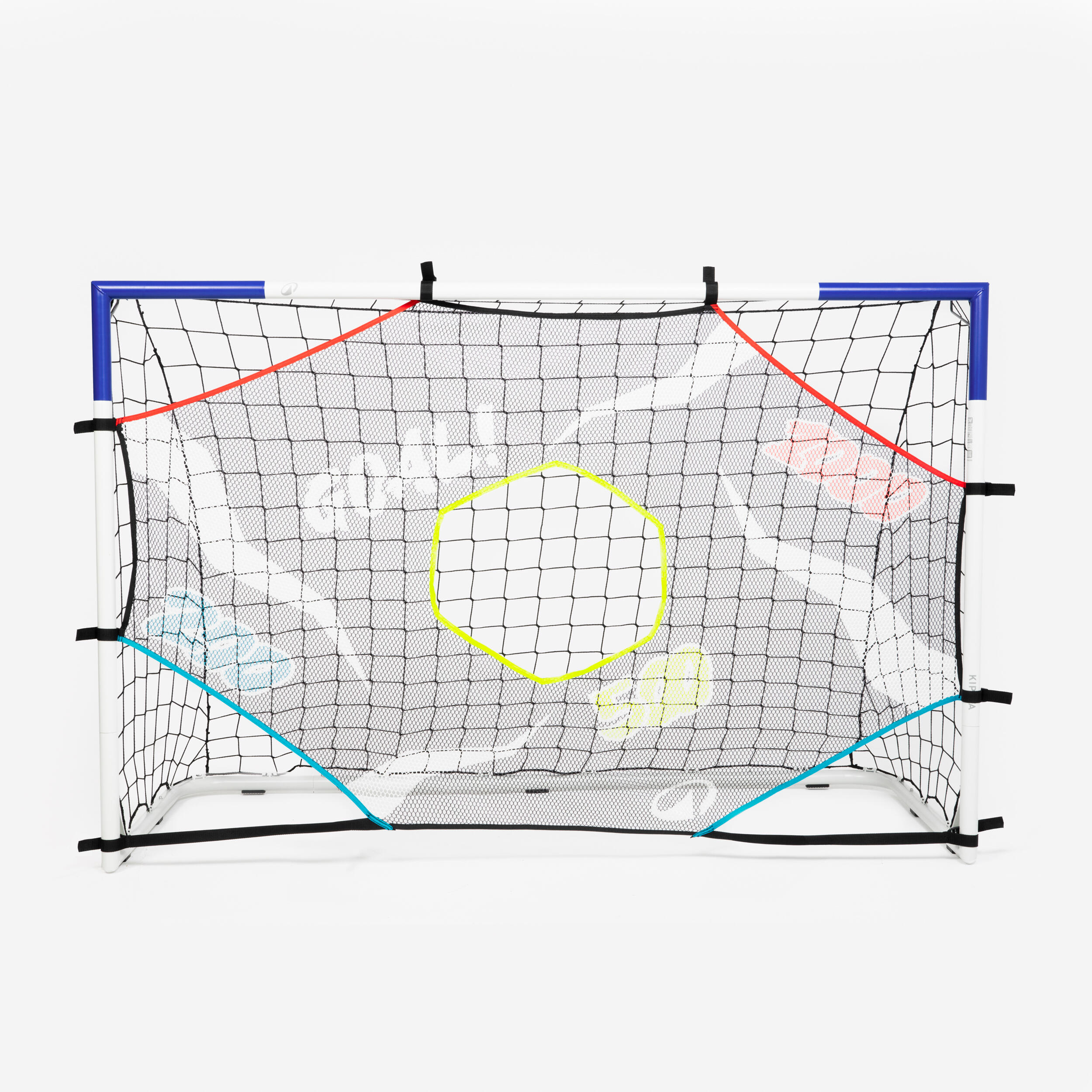 Voetbaldoeltje Classic Goal maat M (180x120cm) grijs/blauw 12/17