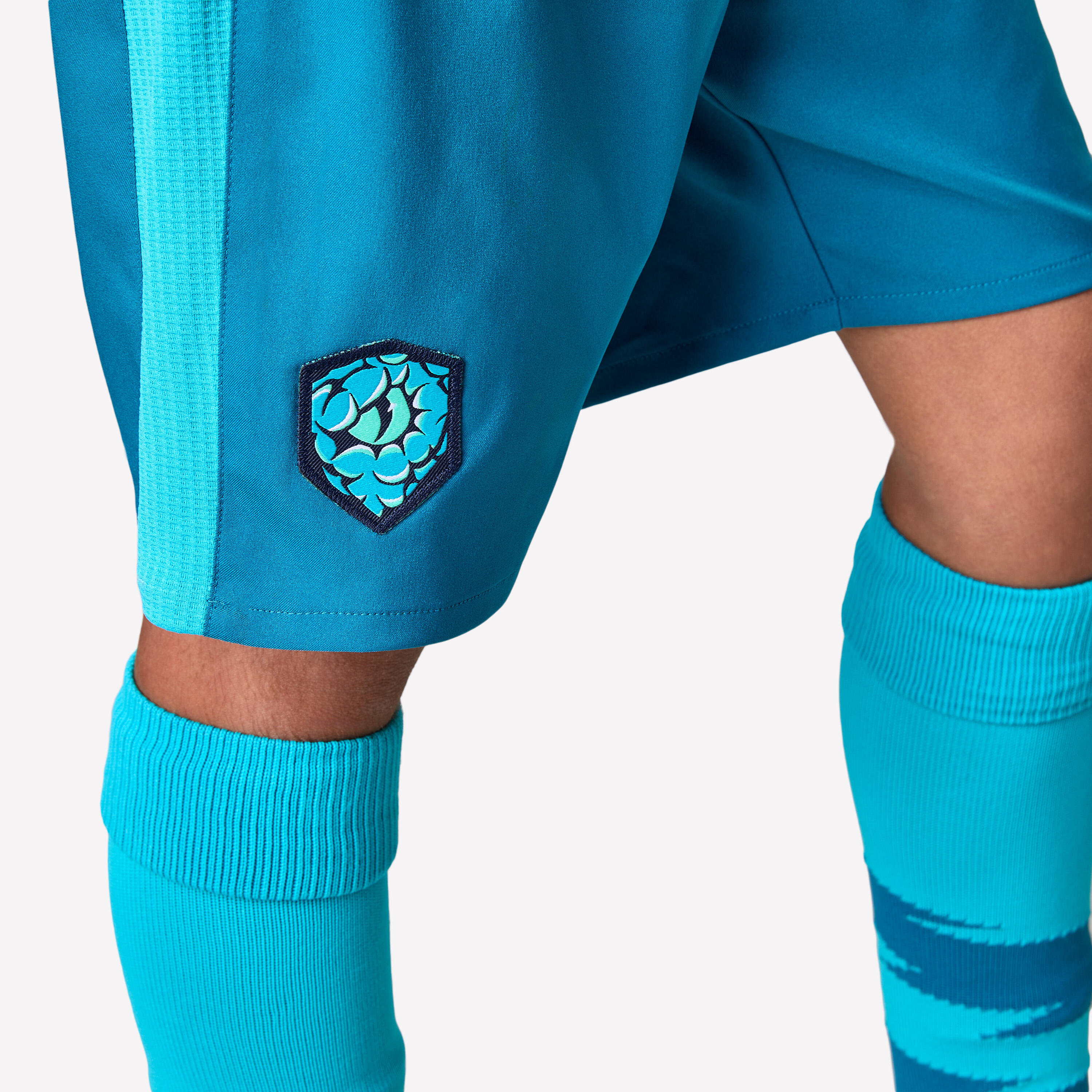 Kids Football Shorts Viralto - Turquoise