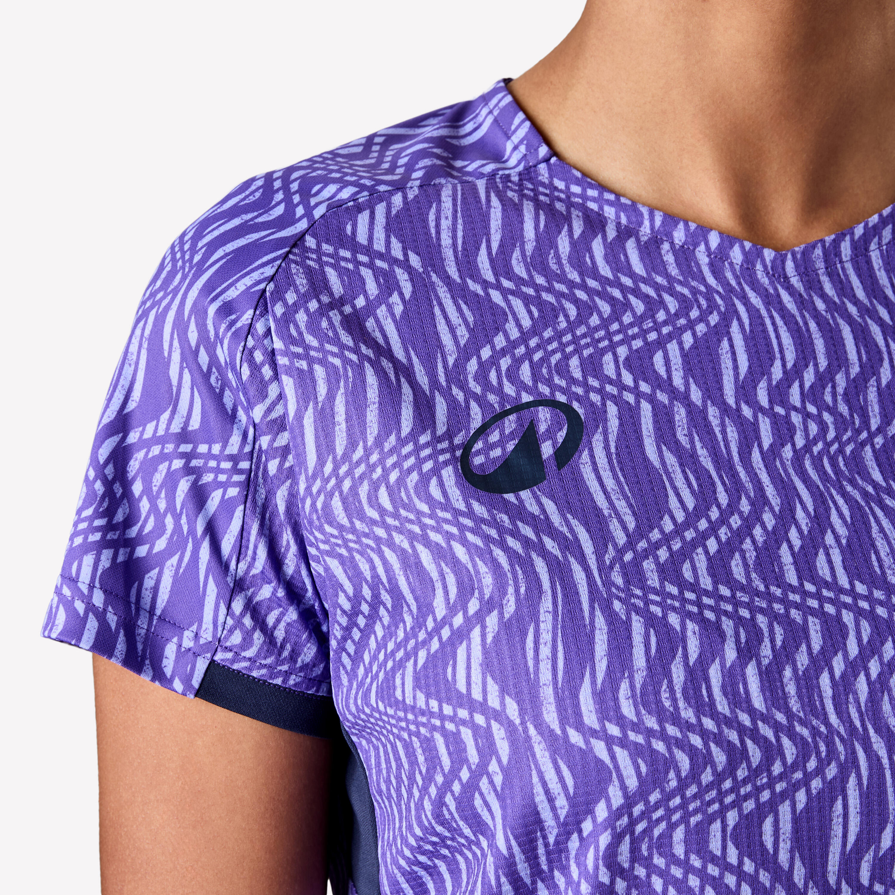 Women Football Short Sleeve Tshirt Viralto - Purple