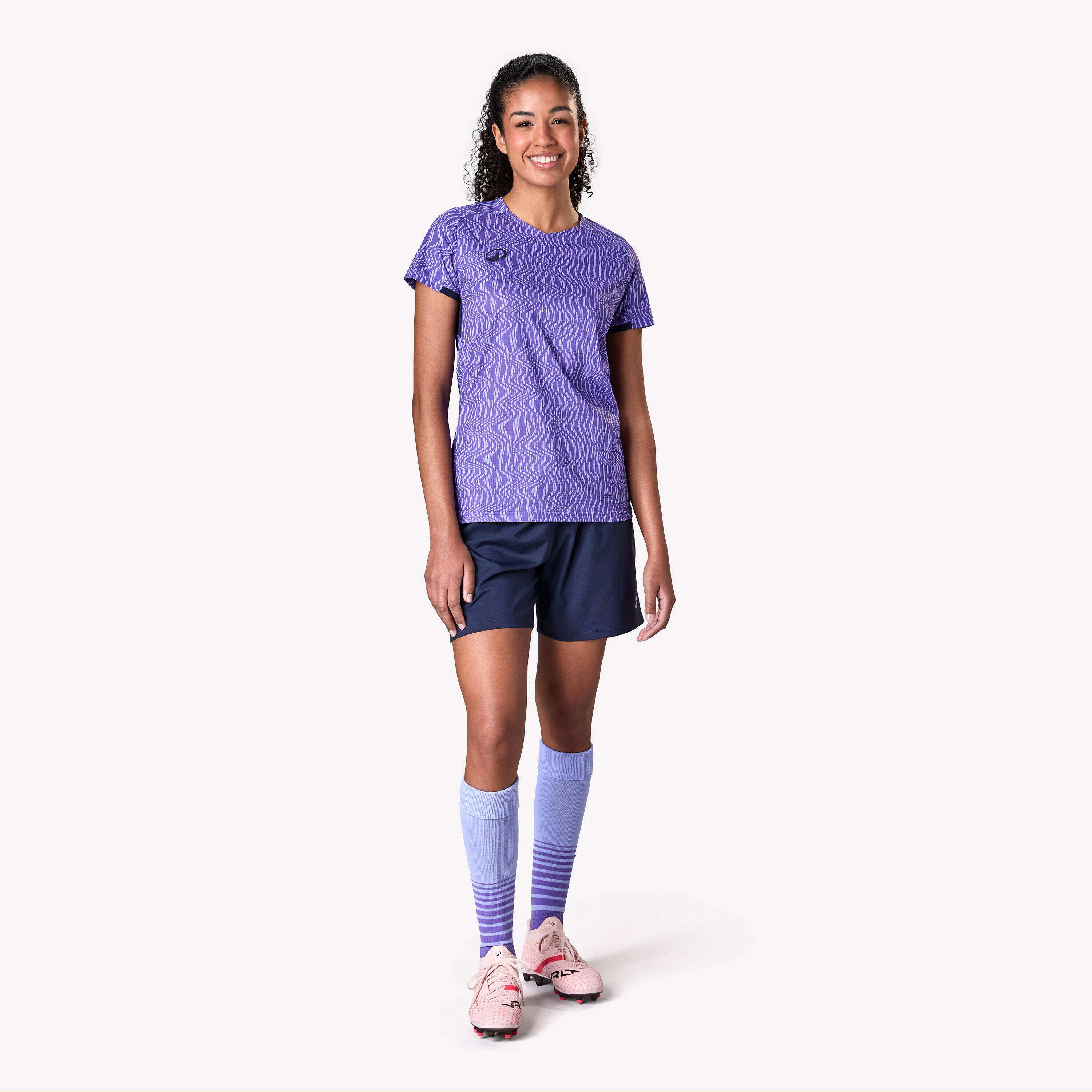 Women Football Short Sleeve Tshirt Viralto - Purple -  2