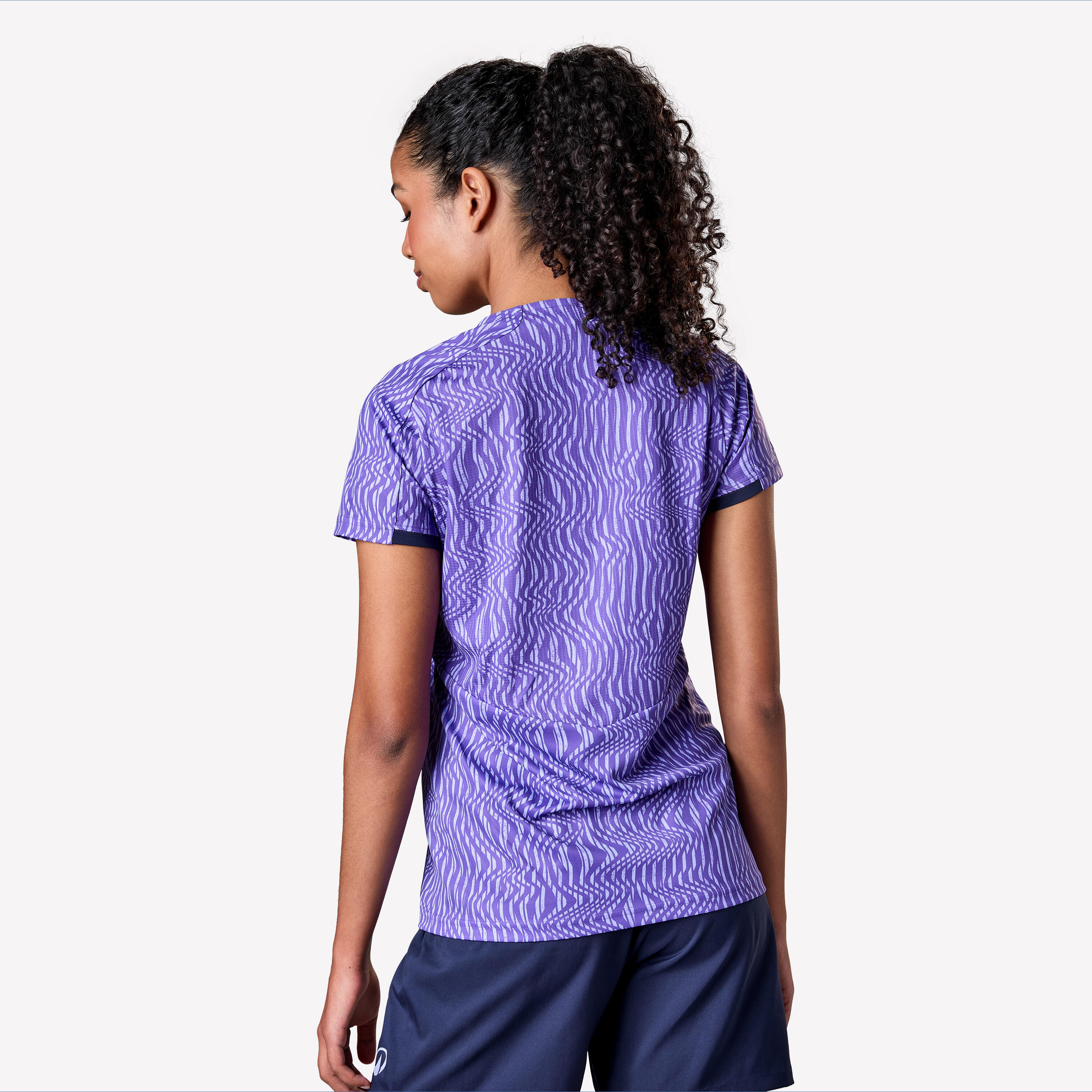 Women Football Short Sleeve Tshirt Viralto - Purple