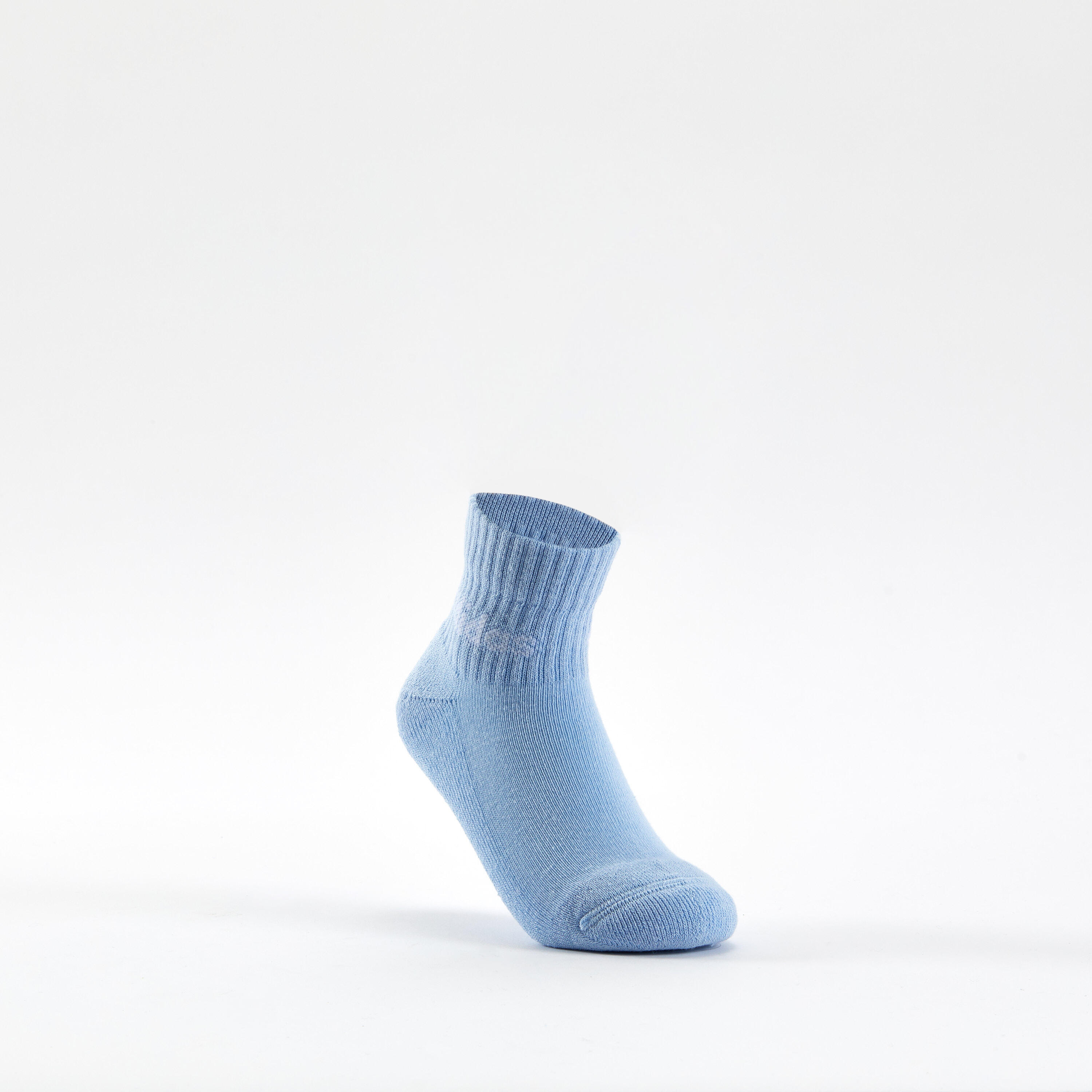 Chaussettes de sport adidas junior mid x5 marine bleu gris blanc 2/5