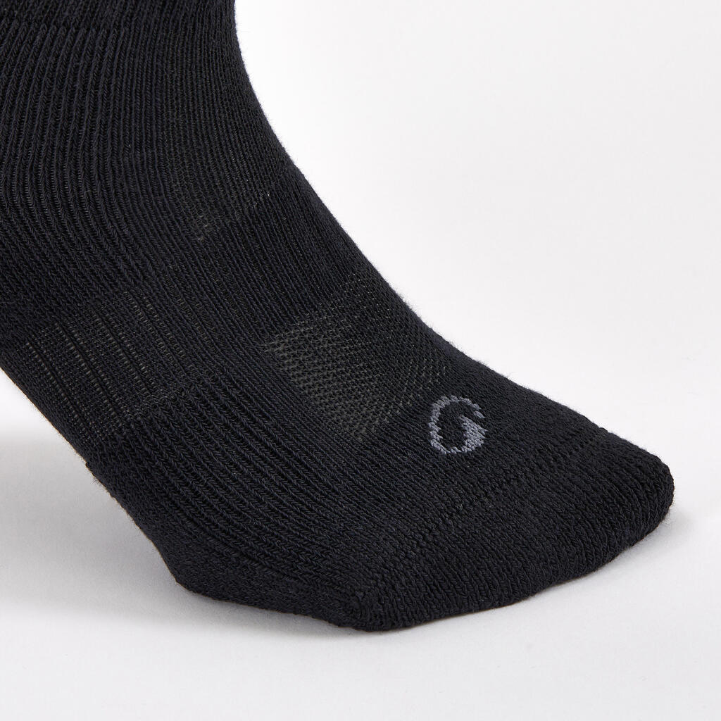 CHAUSSETTES DE SPORT BASSES ARTENGO RS 500 BLEU BLANC ROSE LOT DE 3