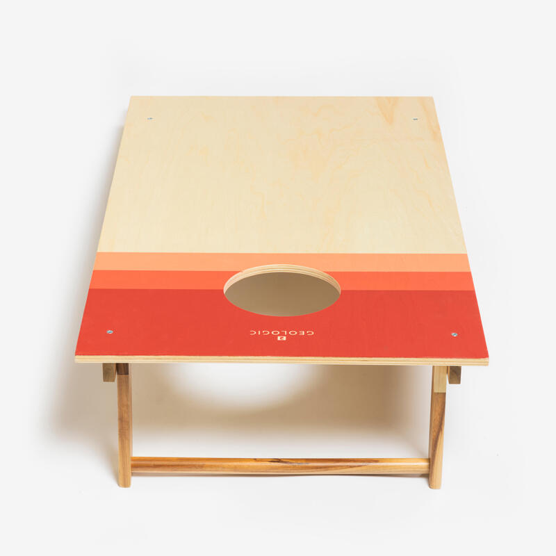 Cornhole Spielset Kompakt ‒ 1 Brett mit 8 Säckchen