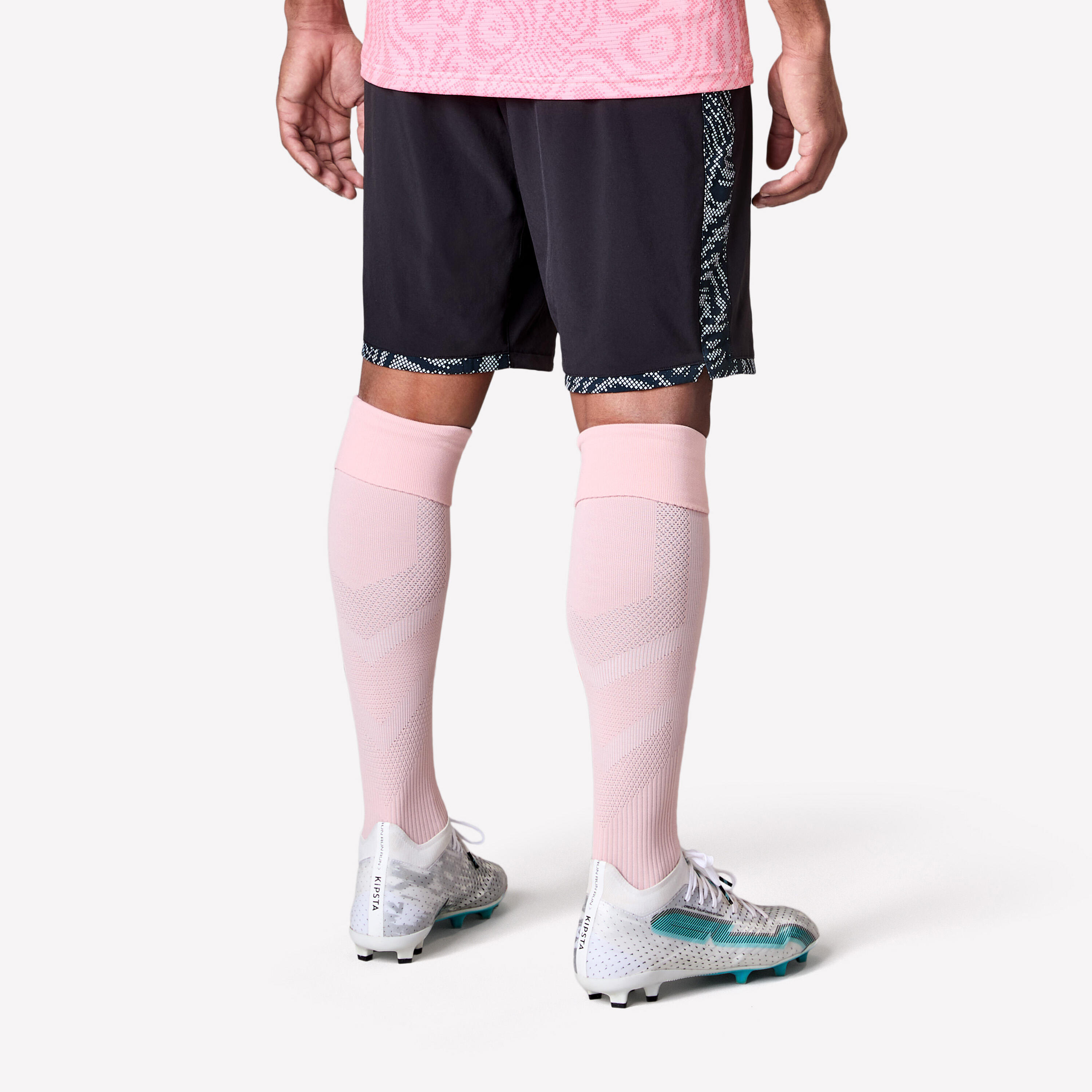 CALÇÕES DE FUTEBOL ADULTO VIRALTO II COBRA PRETO/CINZENTO/ROSA 4/10