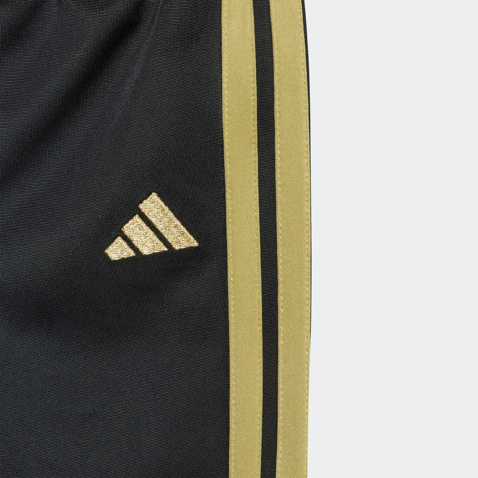 Trainingsanzug Adidas Schwarz und Gold 5/7