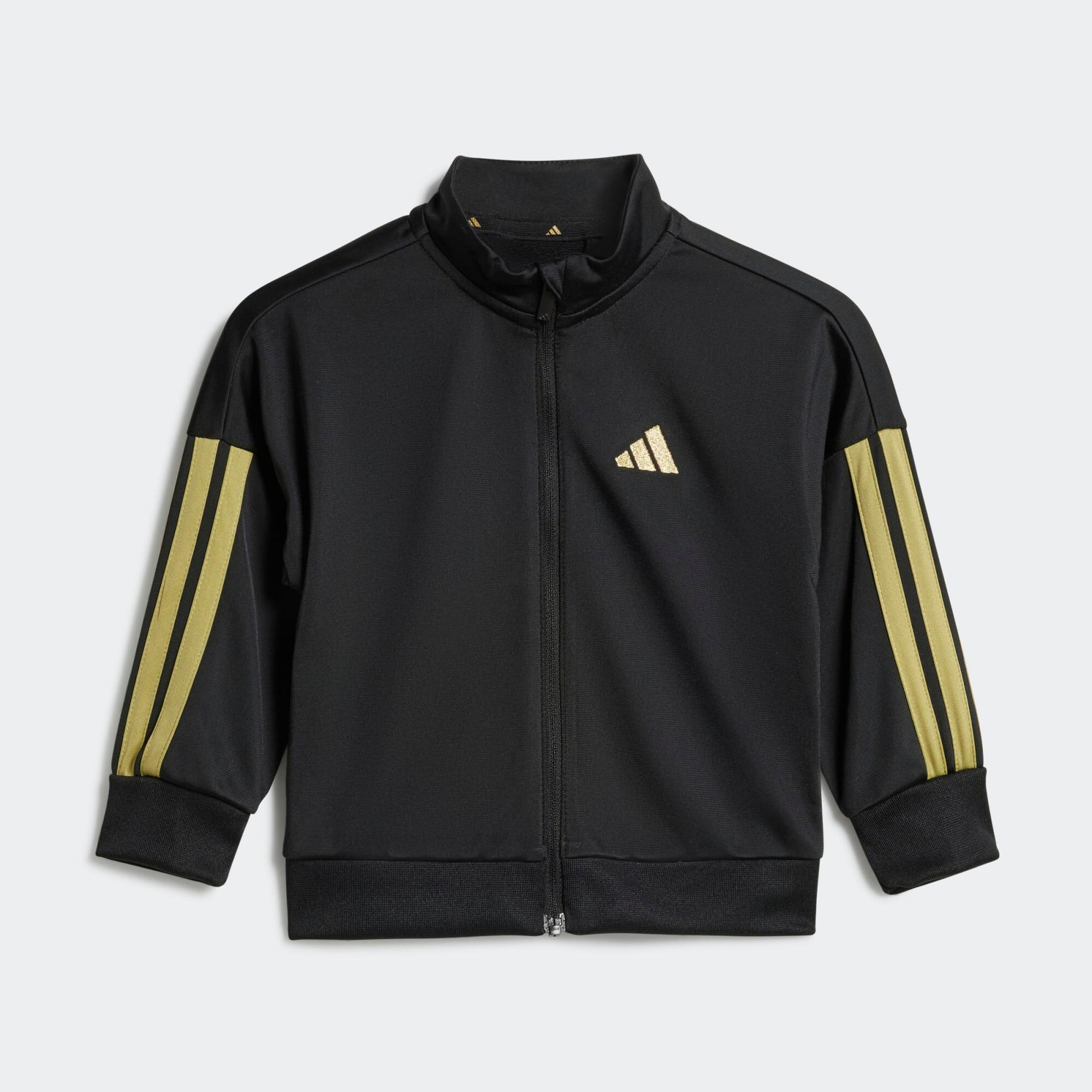 Trainingsanzug Adidas Schwarz und Gold 2/7