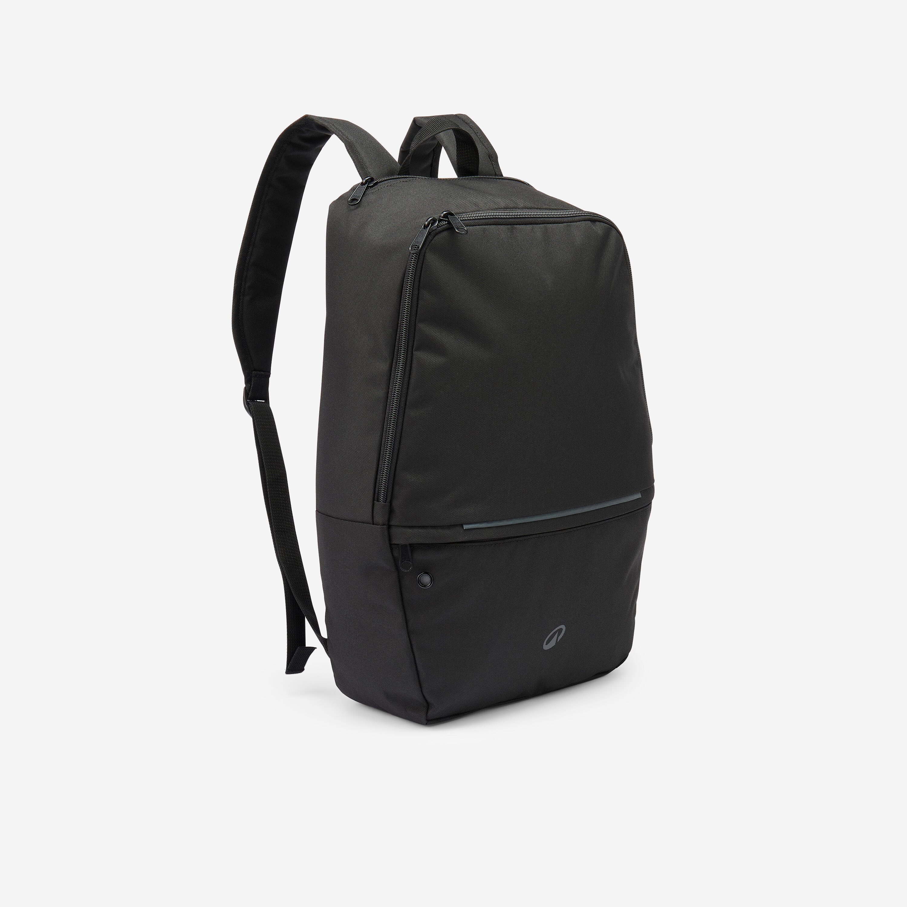 Sac à dos déperlant avec compartiment ordinateur 15 L Noir fum