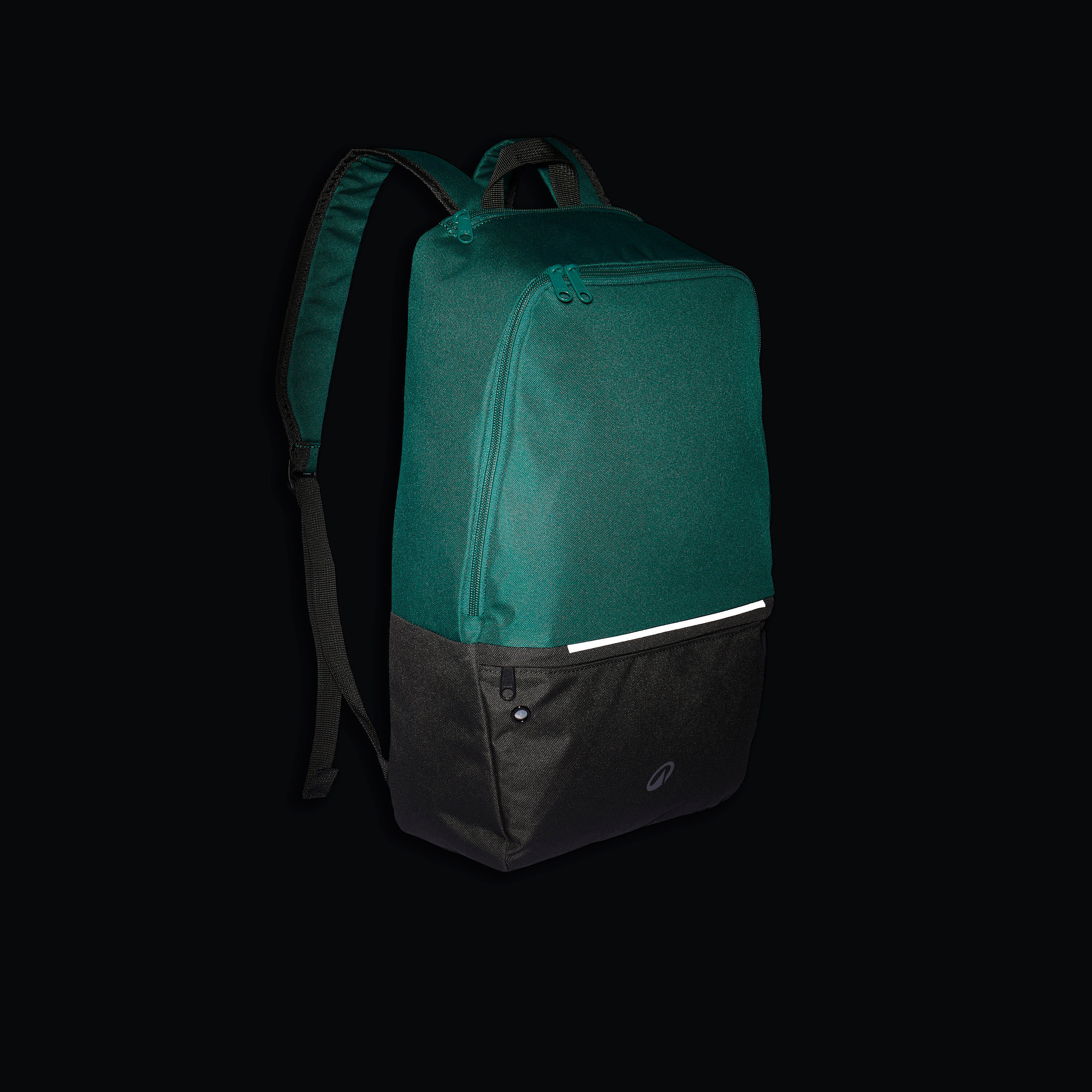 Sports backpack with shoe compartment 17L- Cypress green