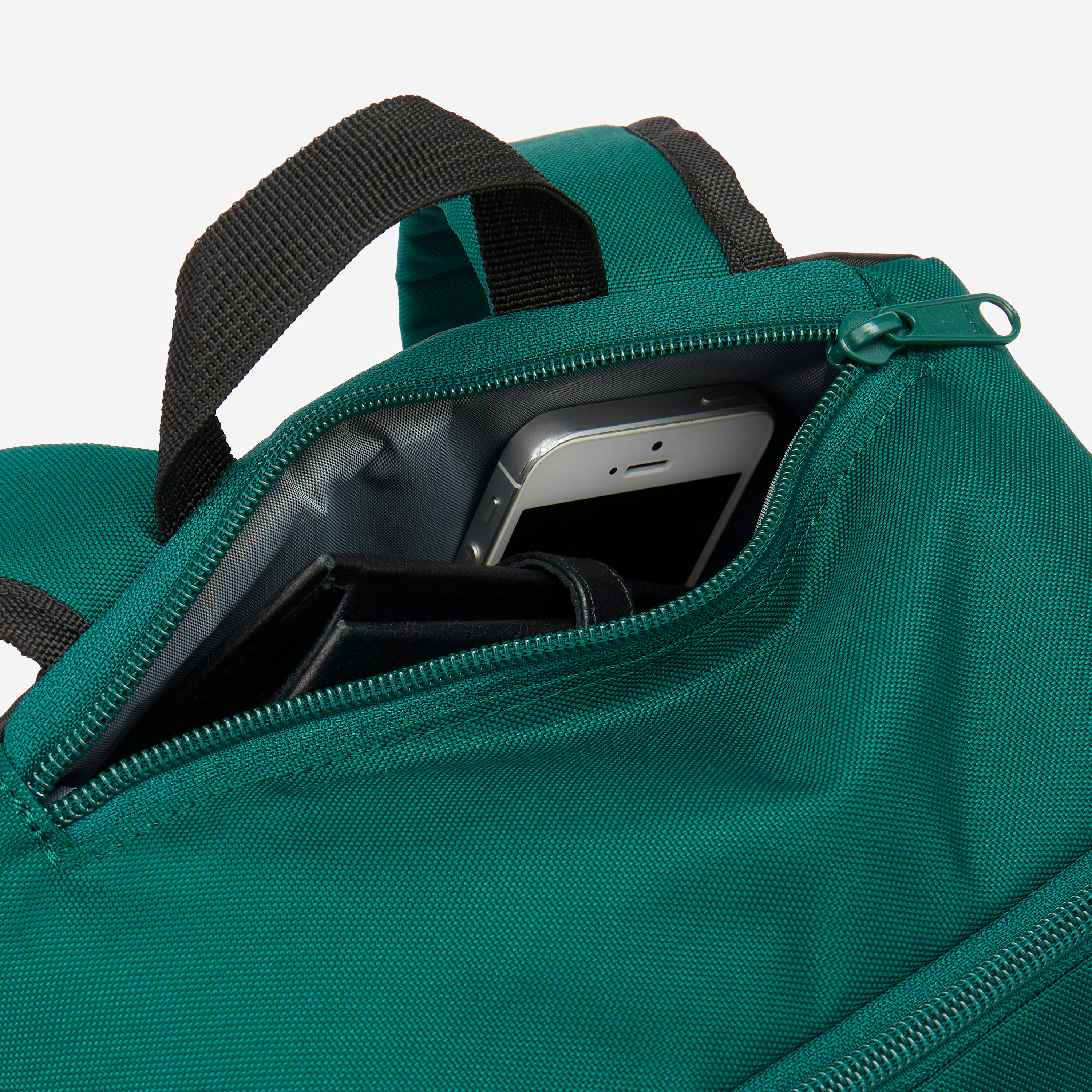 Sports backpack with shoe compartment 17L- Cypress green