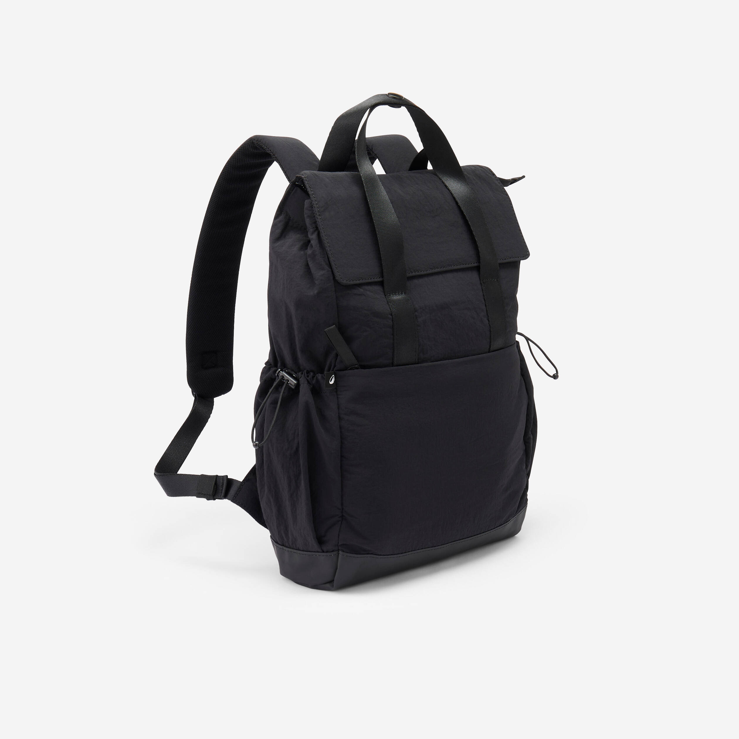 Small 10 L backpack with laptop compartment - Smoked Black