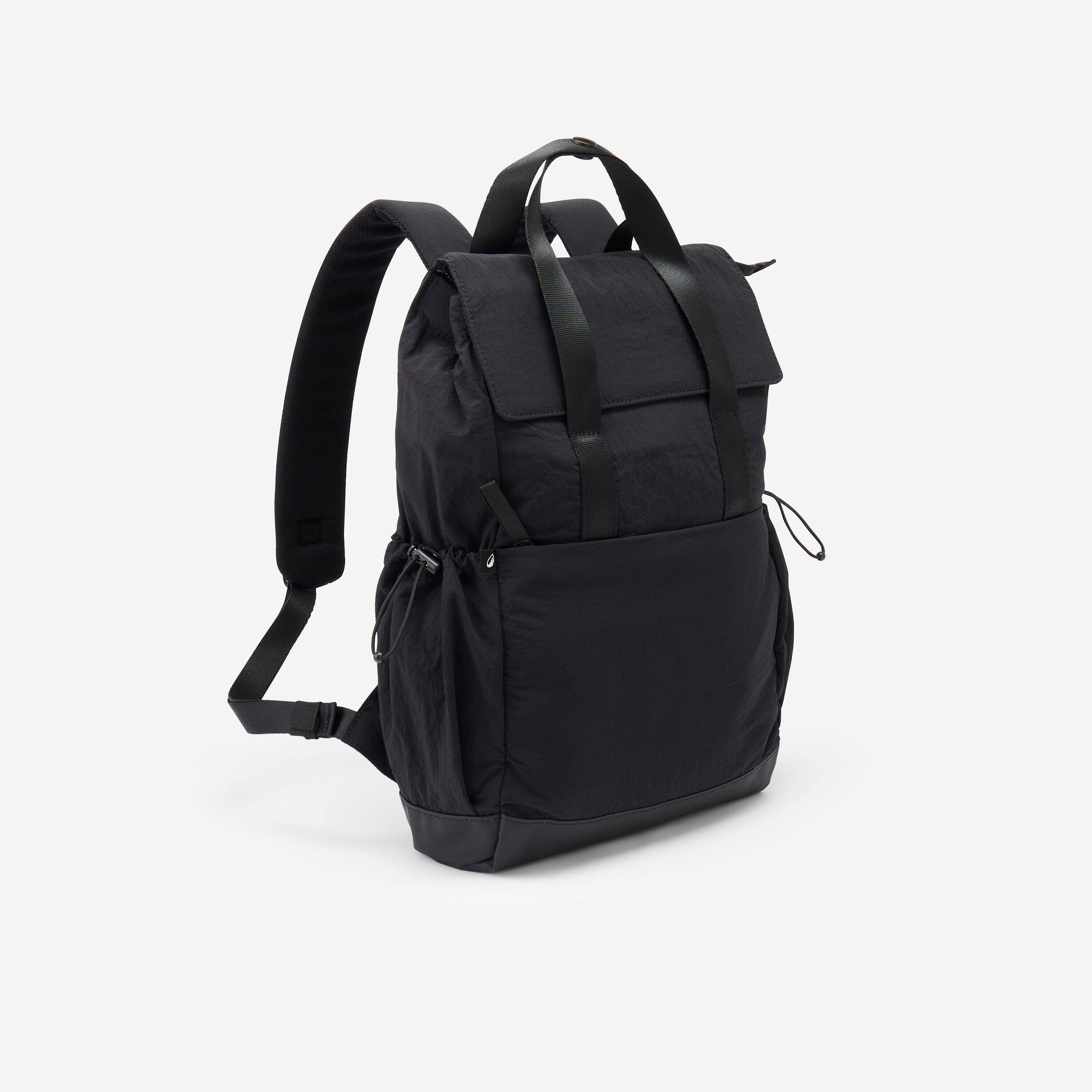Small 10 L backpack with laptop compartment - Smoked Black -  1