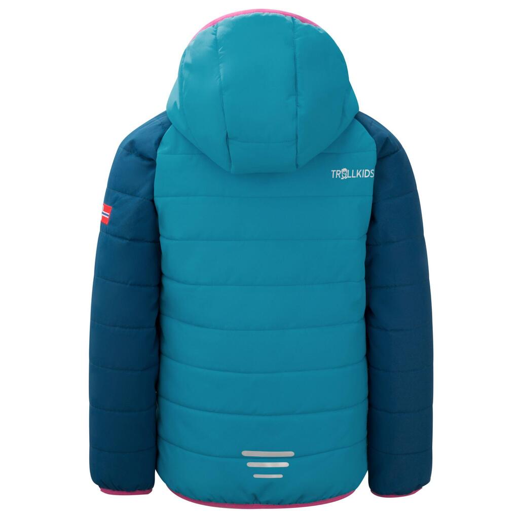 Kids’ Trollkids Hafjell Pro Ski Jacket - Blue and Green