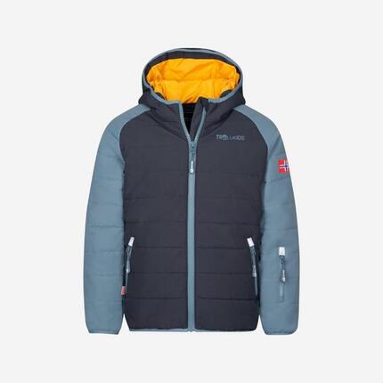 Veste de ski enfant, trollkids Hafjell Pro bleu et rose
