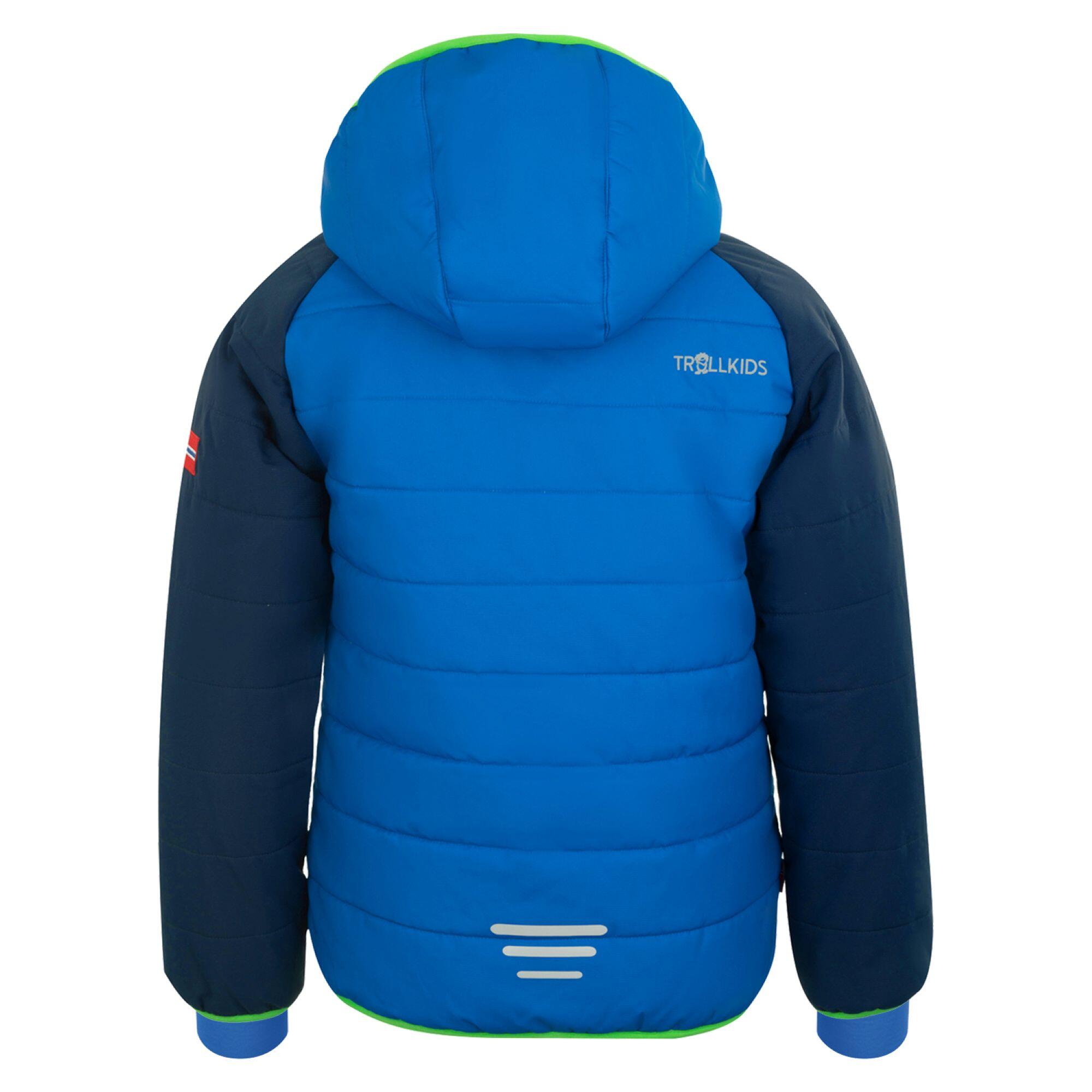 Veste de ski enfant, trollkids Hafjell Pro bleu et vert 2/2